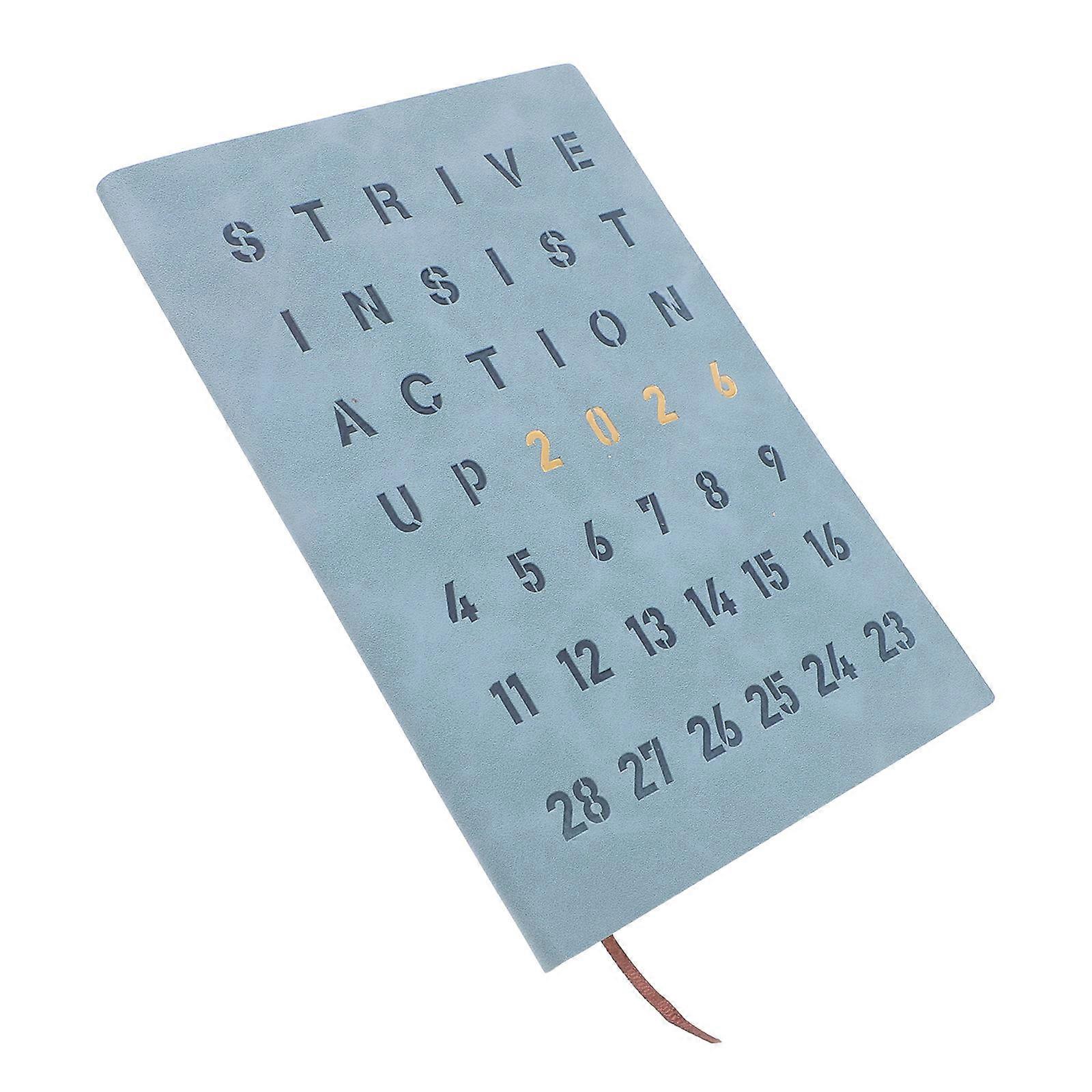 Blue Daily Planner Notebook for Organized Time Management 3Pcs