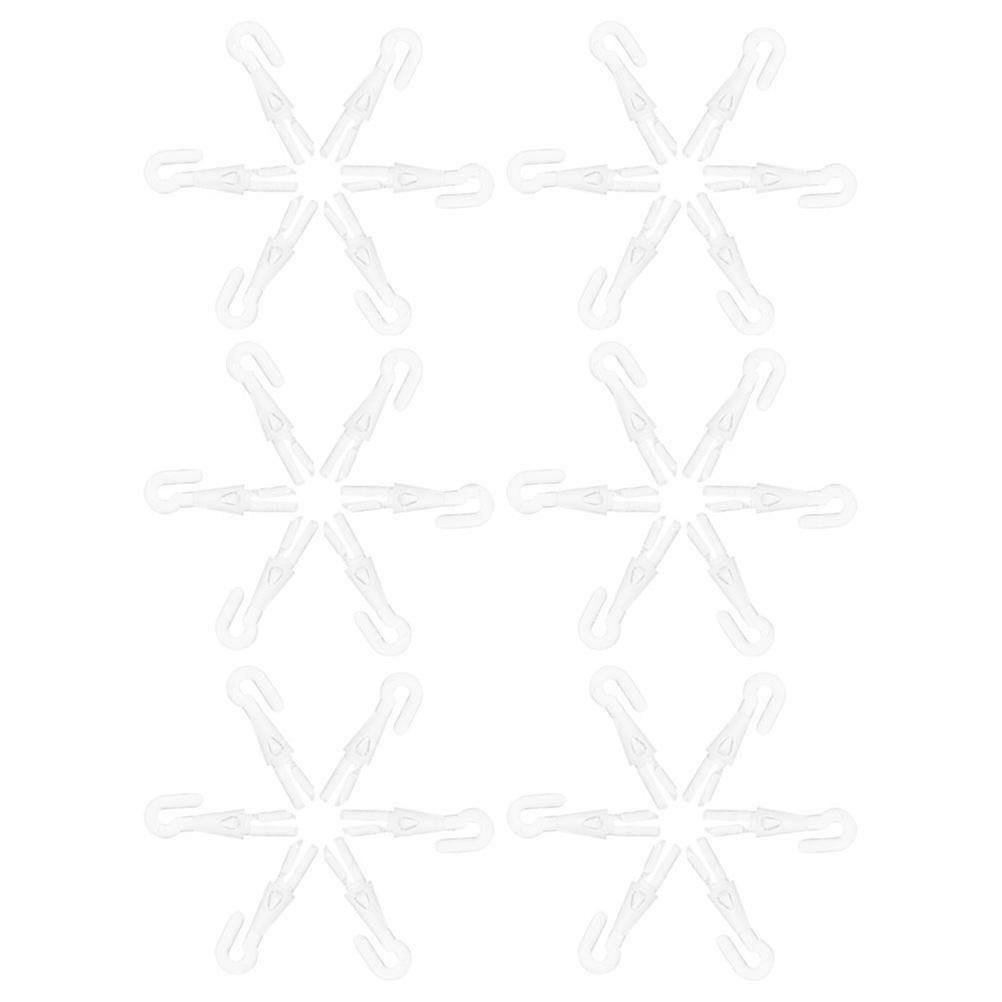 Transparent Blind Wand Replacement Hooks Plastic Hooks for Hanging 150Pcs