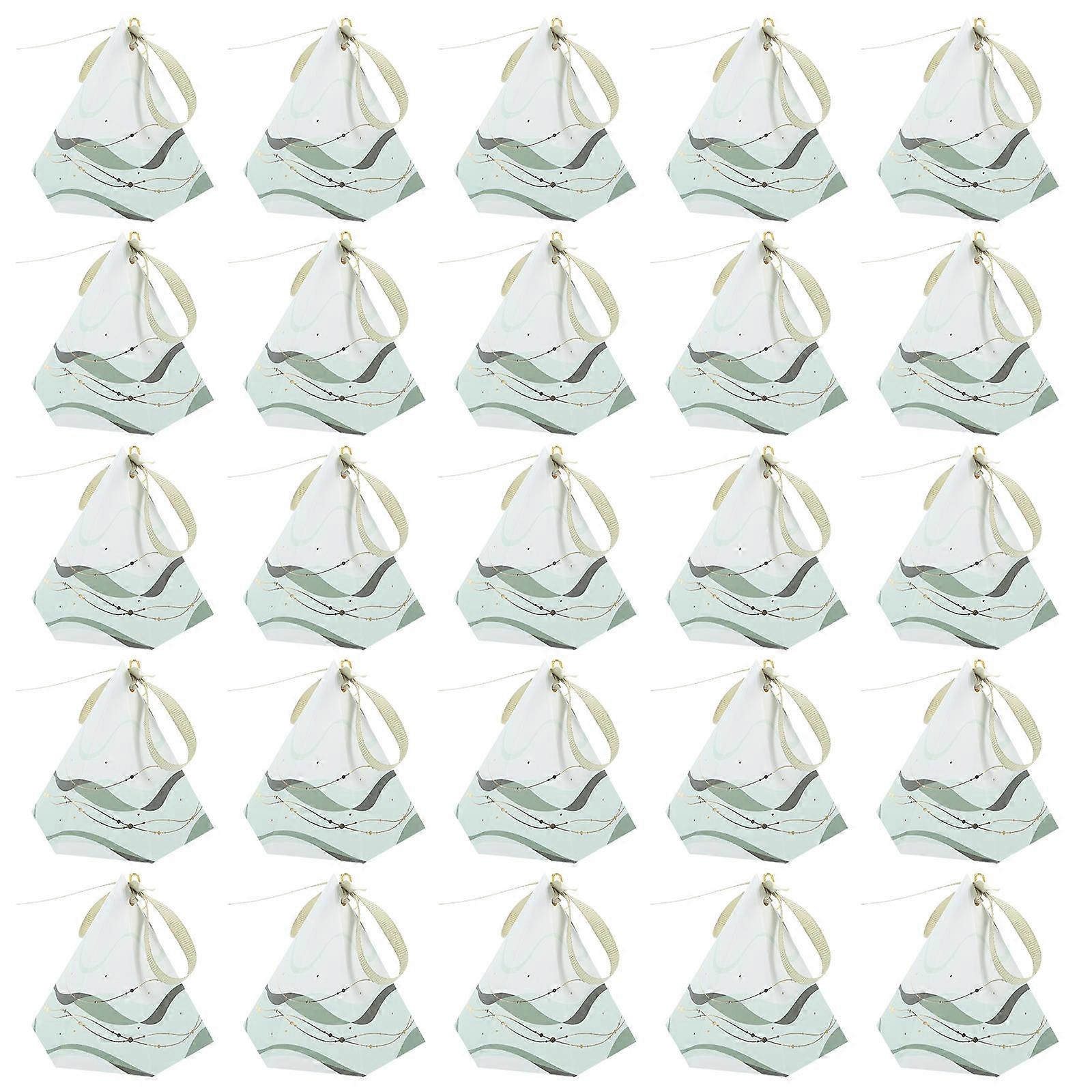 Paper Wedding Candy Box for Decoration 72Pcs Green Gift Boxes