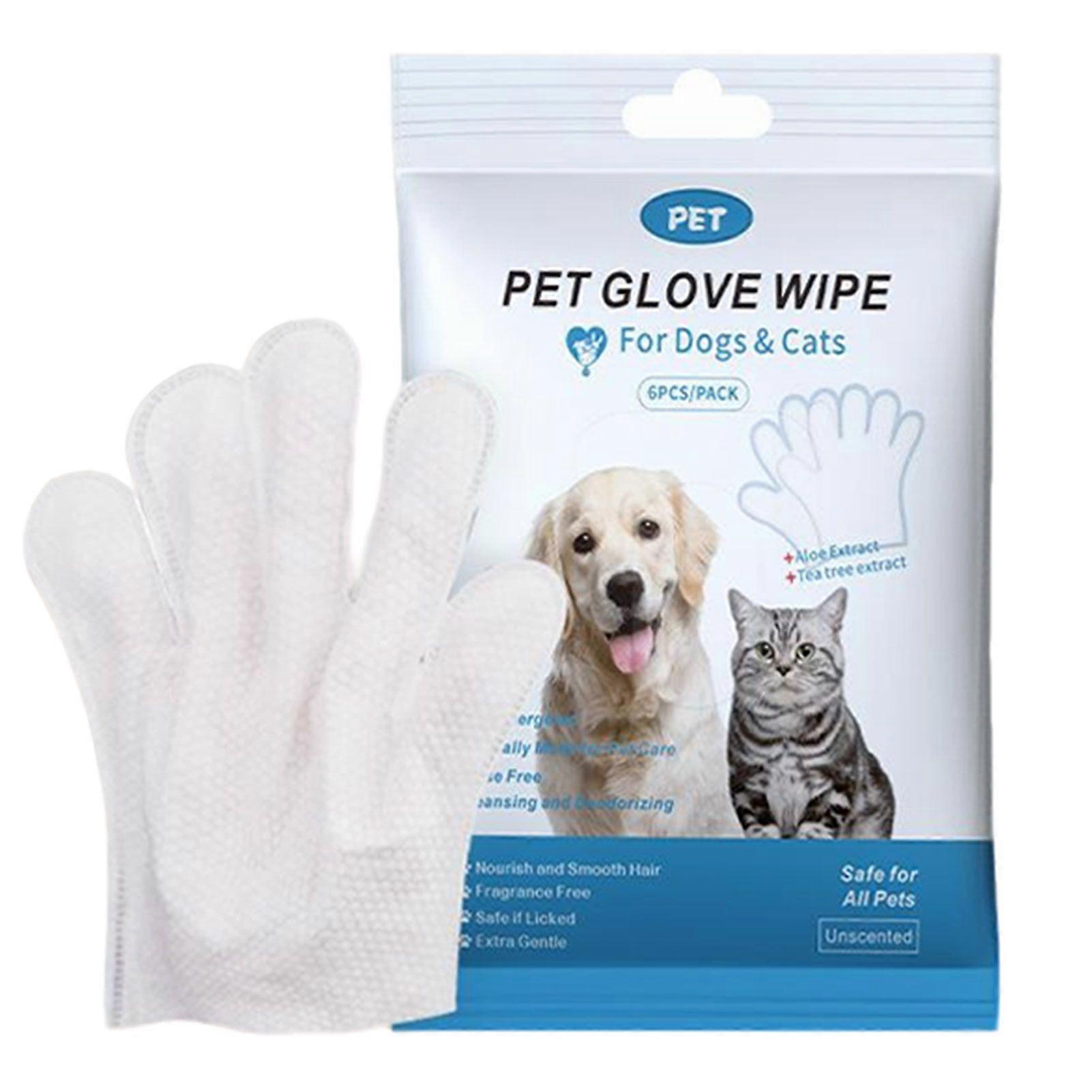 Shampooing sans rinçage Mitaines pour chiens Chats Nettoyage instantané Désodorisant Toilettage Lingette Portable Bain pour animaux de compagnie Approvisionnement