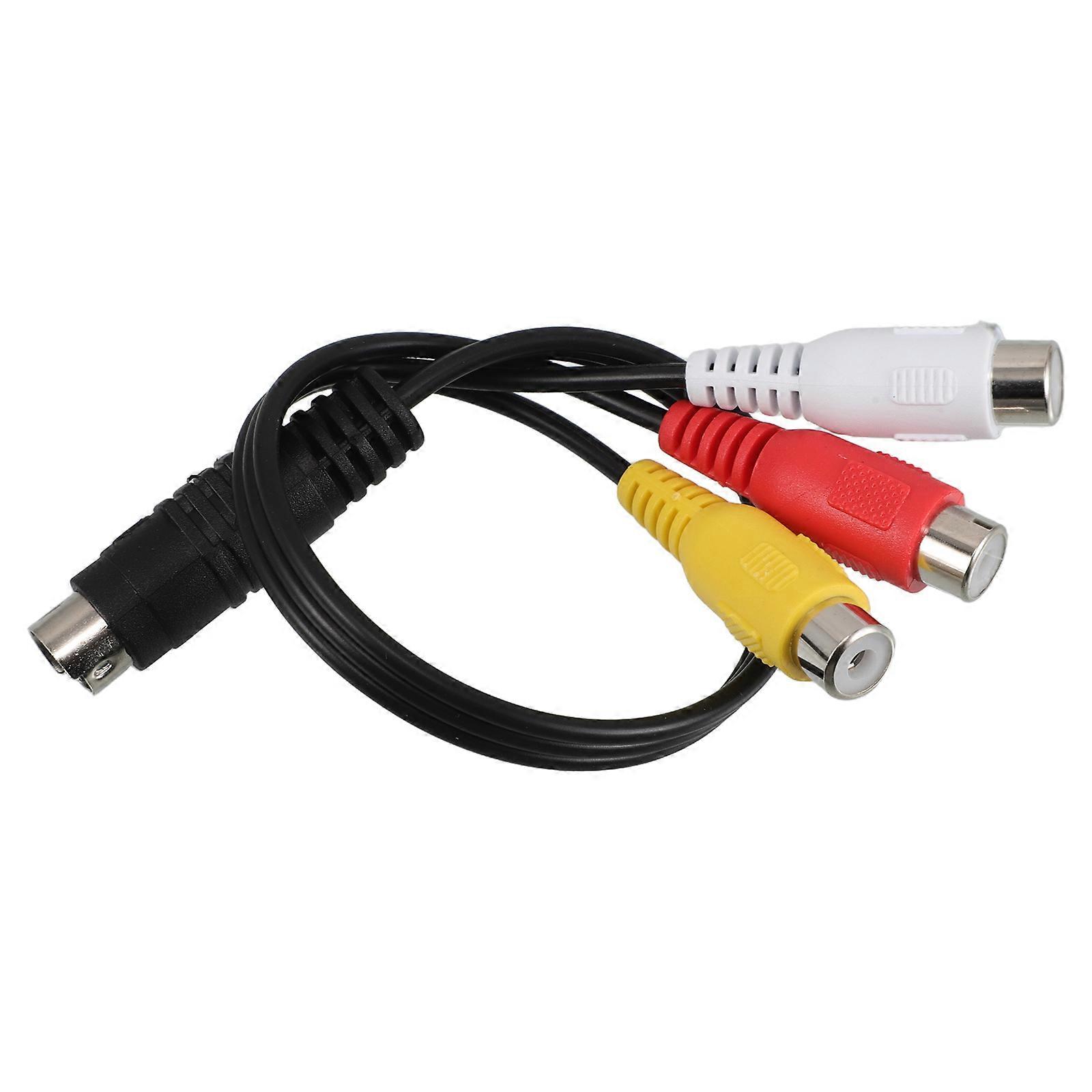 Video Adapter Cable for Video Auxiliary Cord Replacement Plastic Copper