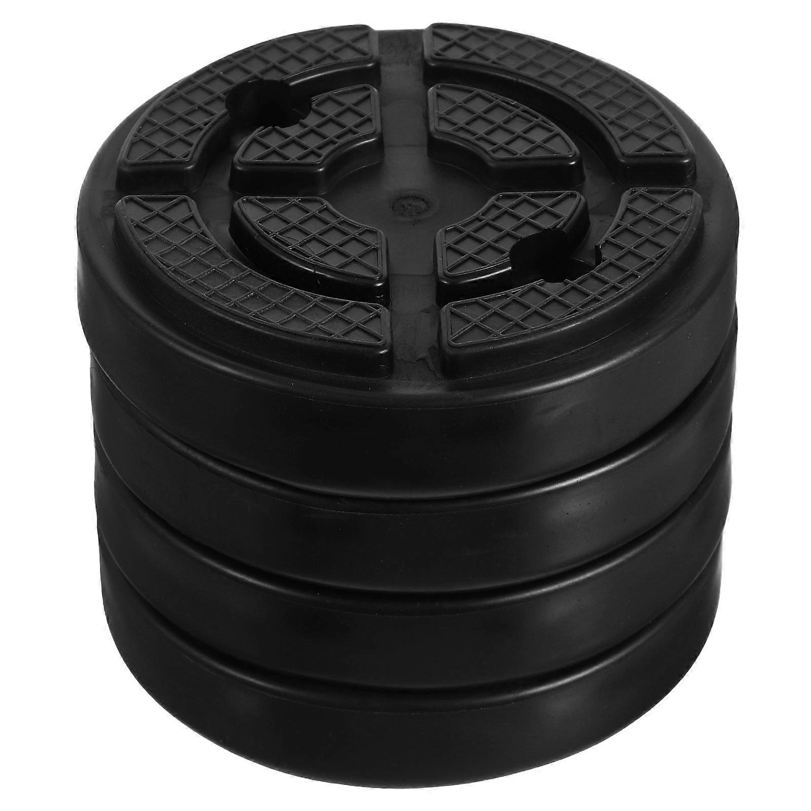 Rubber Jack Pad Two-Post Lifting Pad for Car Protection 12Pcs Black