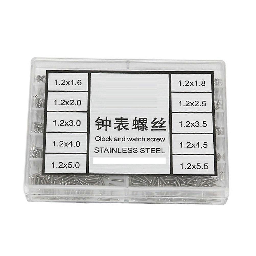 Watch Repairing Accessories Stainless Steel Screws for Clock 2 Boxes