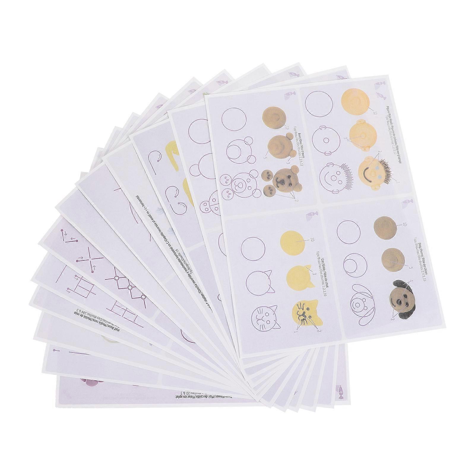 Cake Decorating Supplies Kit Paper Piping Drawings for Practice 48 Sheets