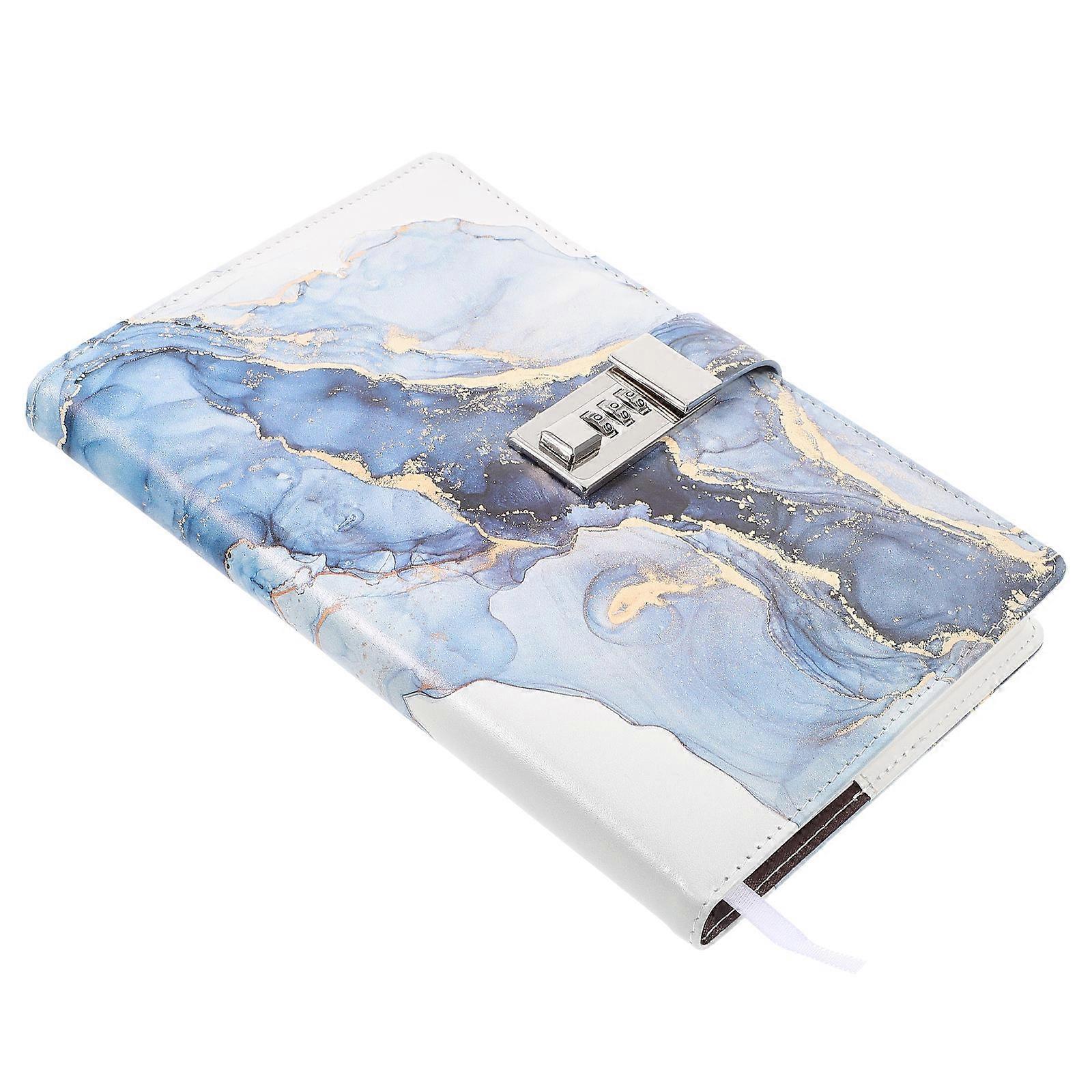 Locking Notepad For Adults Notebook Journal With Lock A5 Design Dark Blue 1Pack For Personal Use