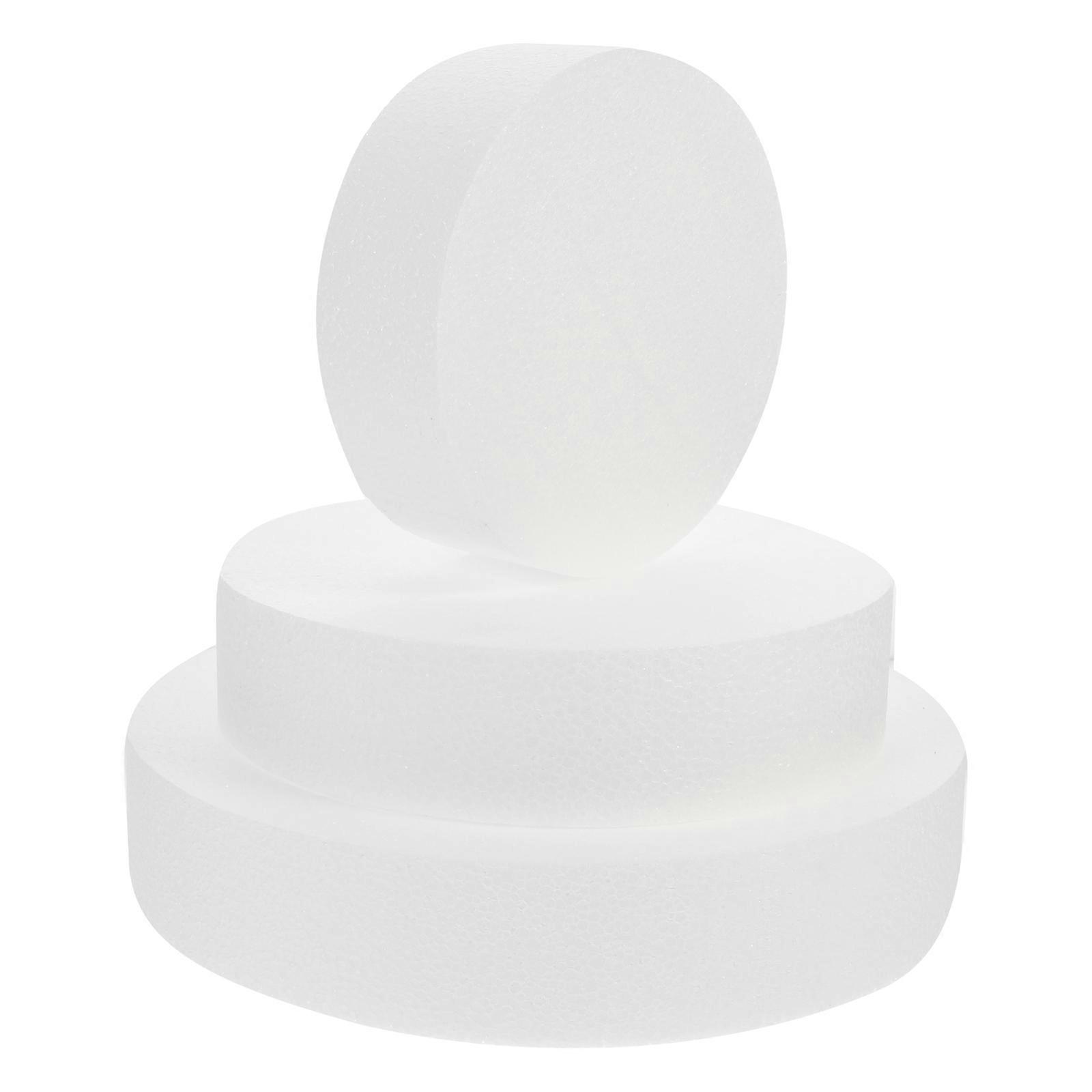 White Foams Cake Model Dummy for Cake Painting Tool 12Pcs