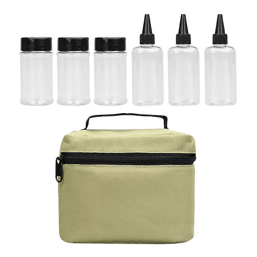 Outdoor Spice Jars Convenient Set for Storage Use 2Sets with Carry Bag