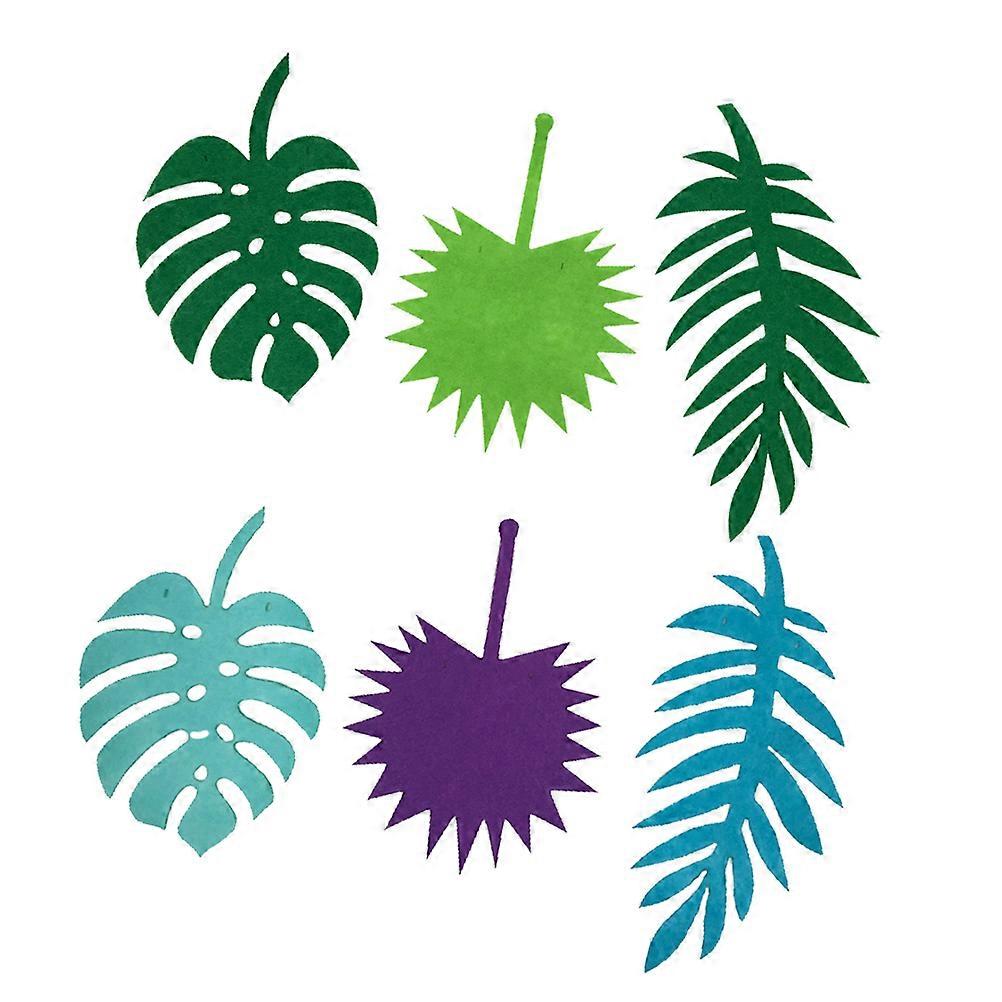 Gröna löv-vippor bannerdekoration tropisk festtillbehör 3M längd 1 set