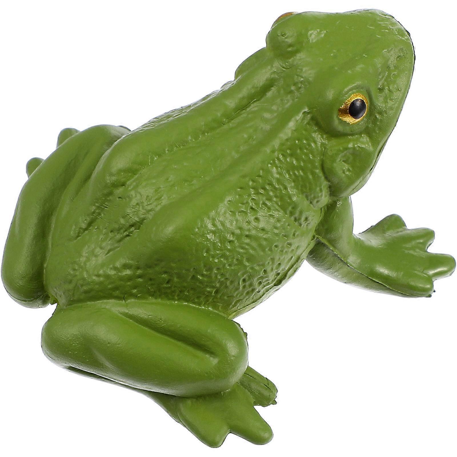 Plastic Frog Toy Frog Figurine for Educational Teaching Prop Ornament