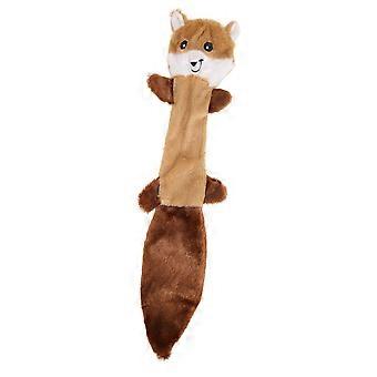 Dog Squeaky Raccoon Toys Bite Resistant Safe Plush Dog Teething Toys for Pet Supplies Brown