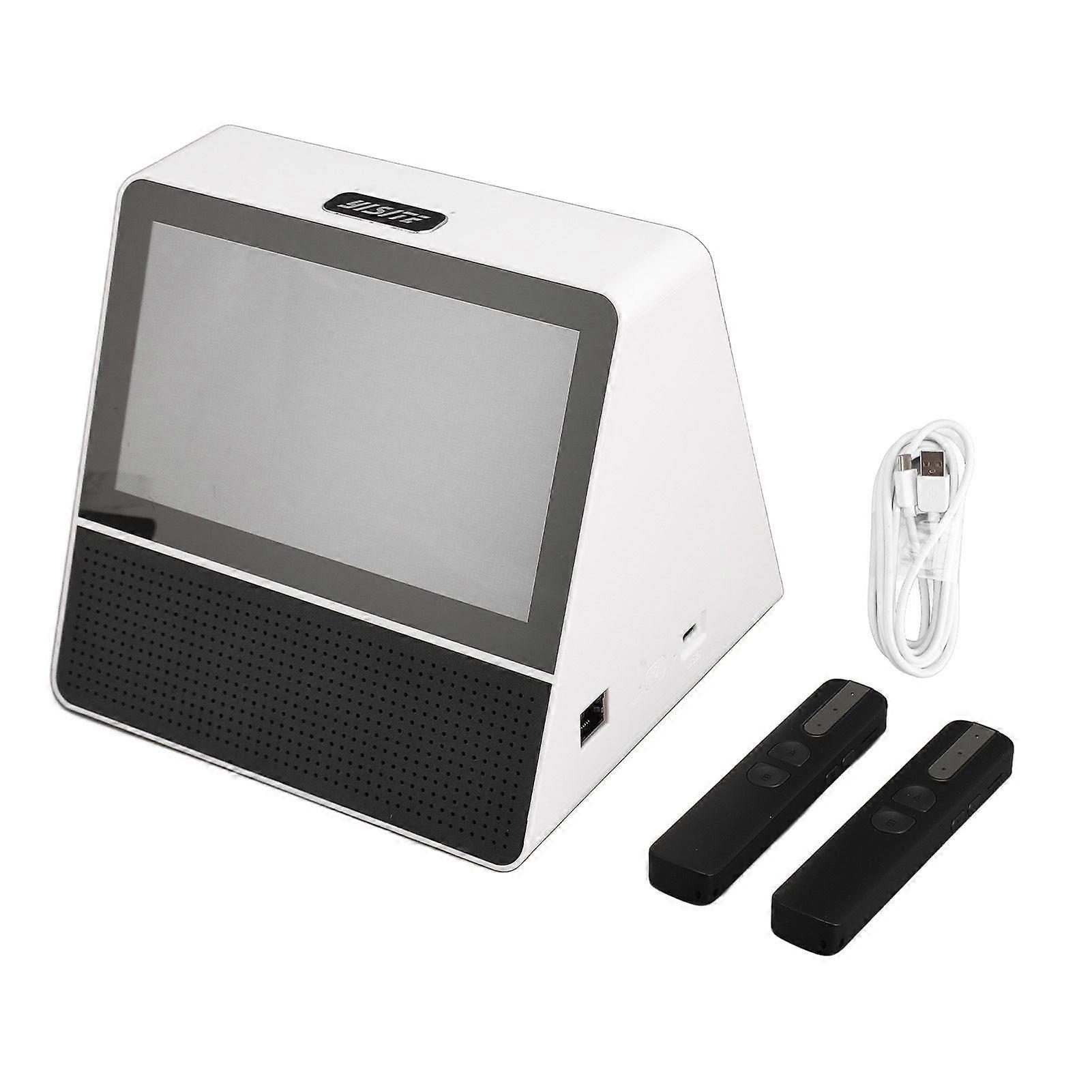 Translator Device 7 Inch Dual Touchscreen 121 Language 2 Way Voice WiFi RJ45 Wired Desk Translation Device with Pickup Remote