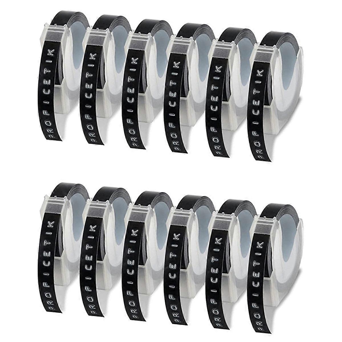 6 Pcs Label Tape Compatible with Embossing Label Tape