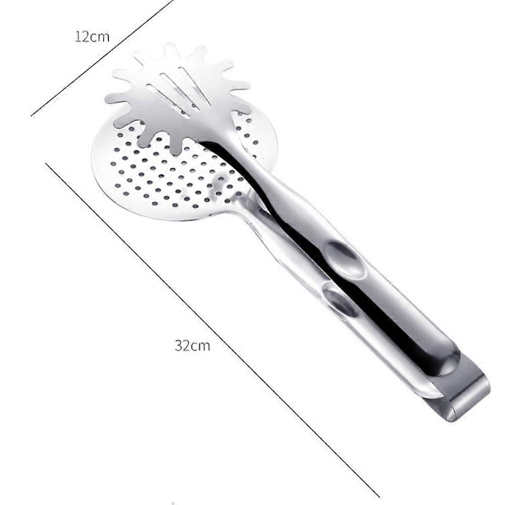Strainer Tongs 1Pcs Silver with Ergonomic Grip for Home Use