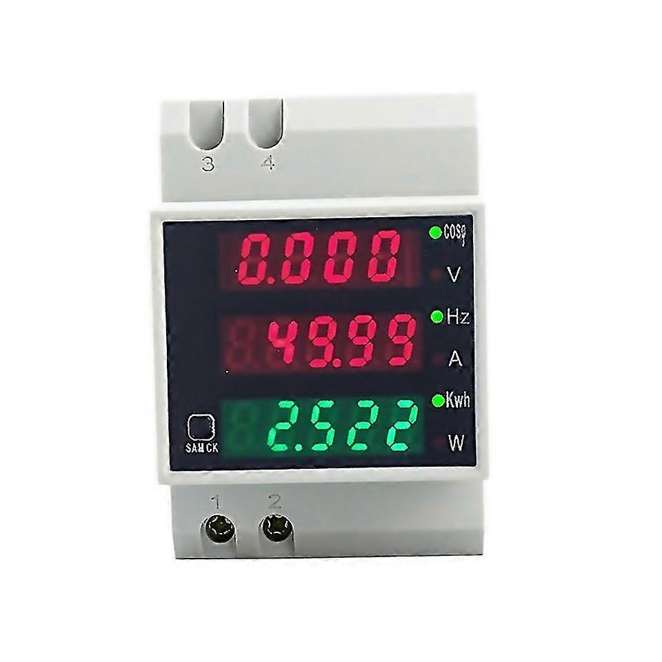 For D522058 Wattmeter Din Rail Volt Current Meter Specification Ac200450v Builtin