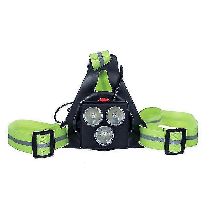 Running Light Usb Rechargeable Led Chest With Safety And Strip