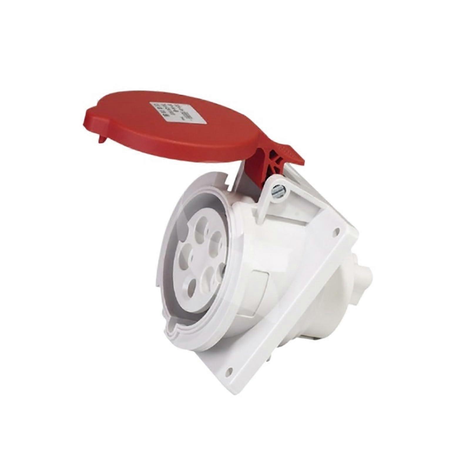 Concealed Socket Outdoor IP44 Waterproof European Oblique Plug Connector 5P 16A 5V Power Controller Switch Socket