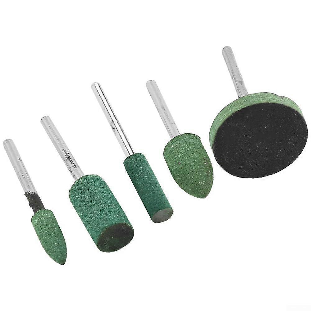Rubber Grinding Head Set 5 Pieces For Polishing And Rust Removal On Metal And Jewelry Surfaces Rotary Tool Compatible