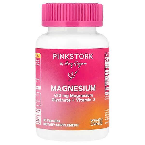 Pink Stork, Magnesium, 60 Capsules