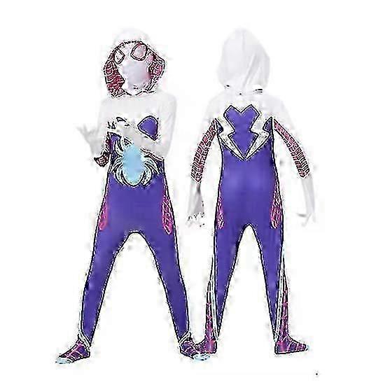 スパイダーマンコスチューム大人キッズグウェンステイシースパイダーコスプレスーパーヒーローボディスーツジャンプスーツ女性 - DSW
