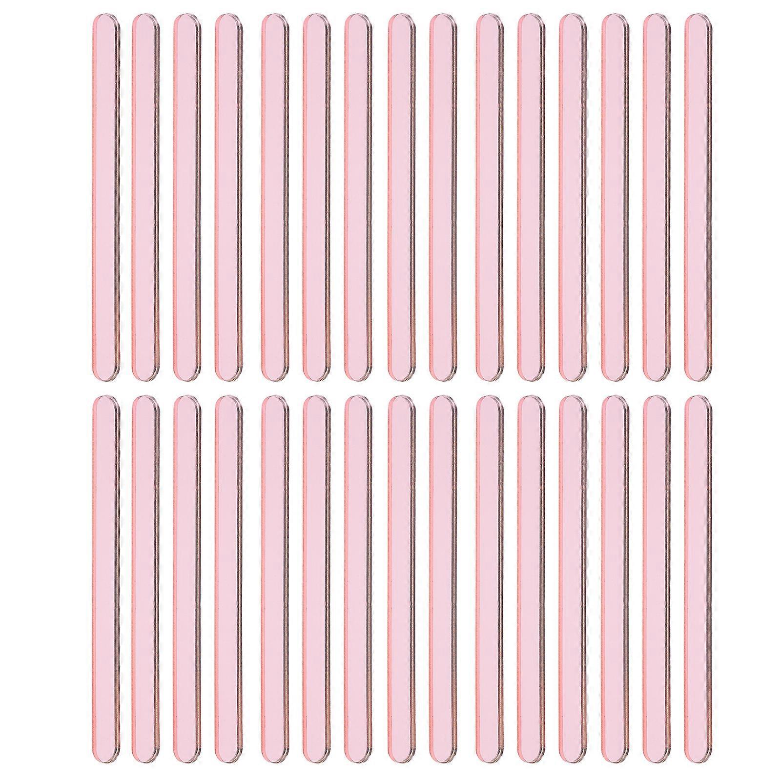 Reusable Acrylic Ice Pop Sticks 600Pcs Gold for Home Versatile Dessert Use