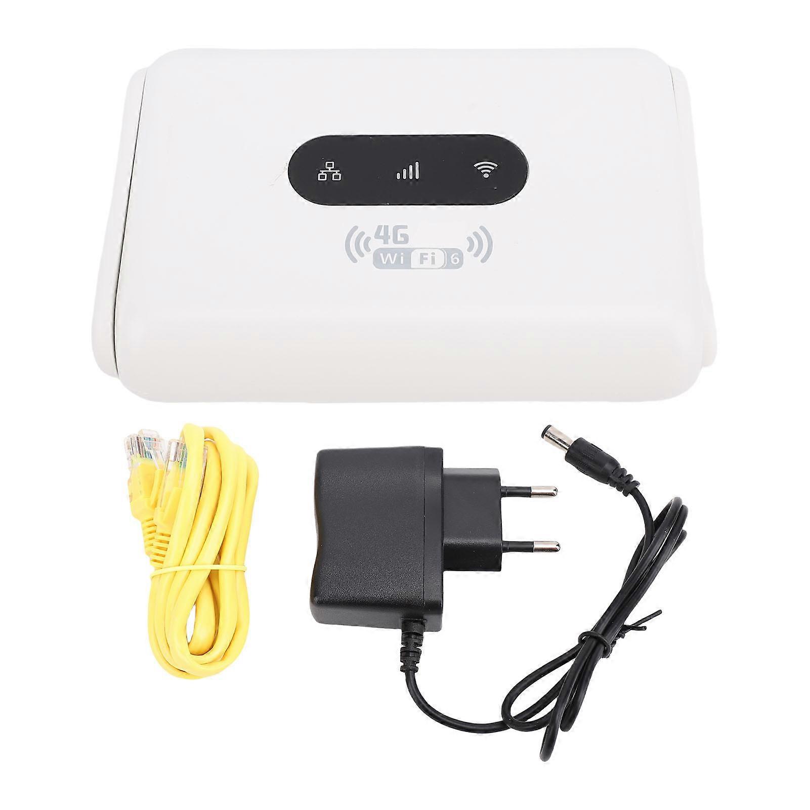 Unlocked 4G CPE LTE WiFi Router 300Mbps WiFi 6 with SIM Slot and 2 Antennas