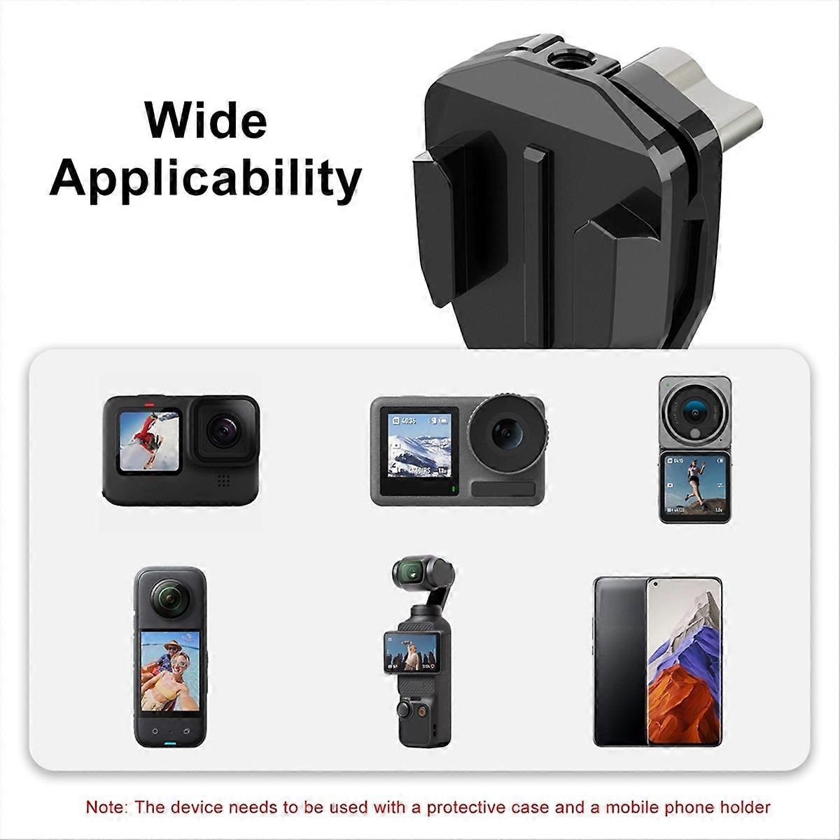 PULUZ Motorcycle windshield bracket clip For GoPro/DJI/Insta360