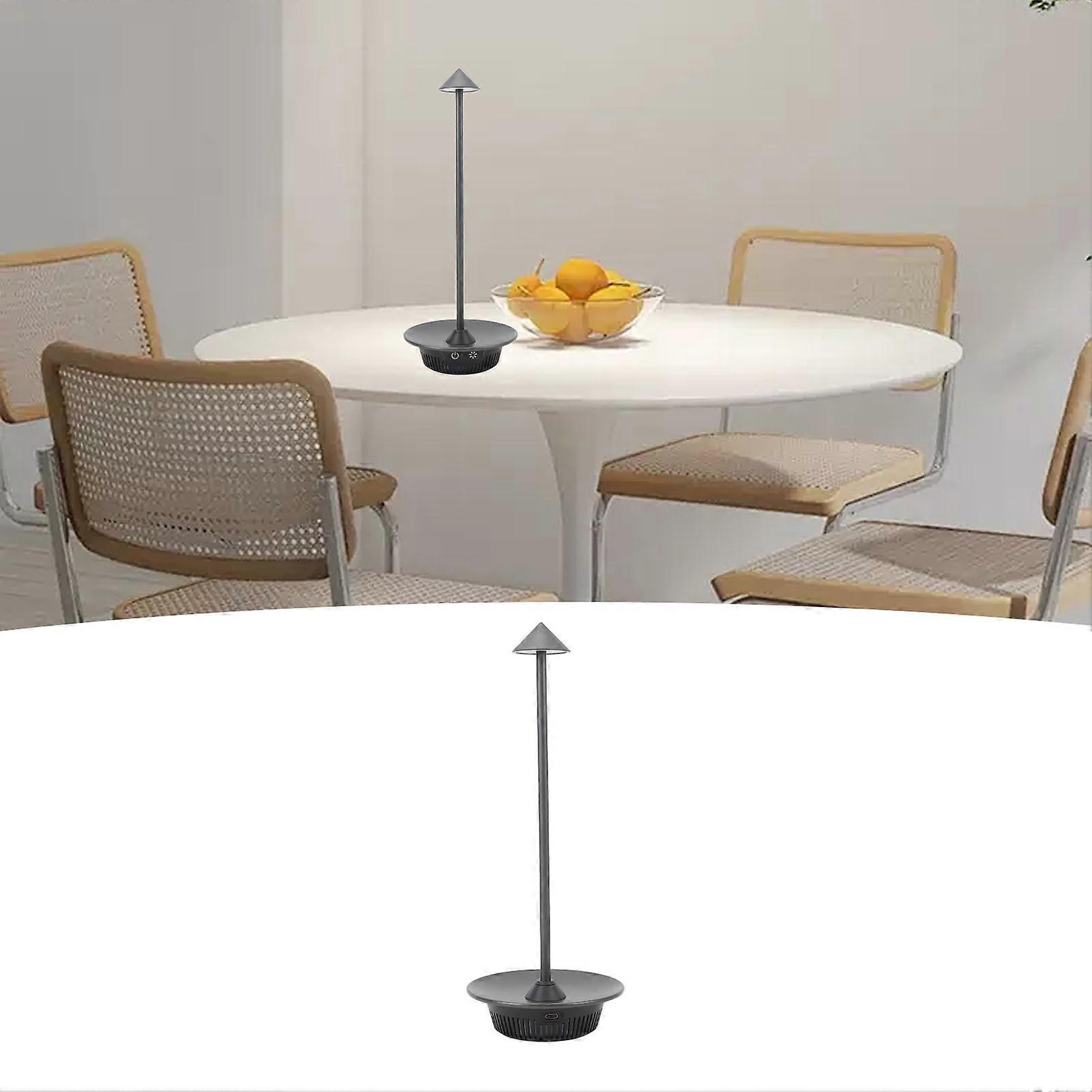 Rechargeable Cordless Desk Lamp LED Cordless Dinner Table Light for Home Bar Restaurant Outdoor Style 1 