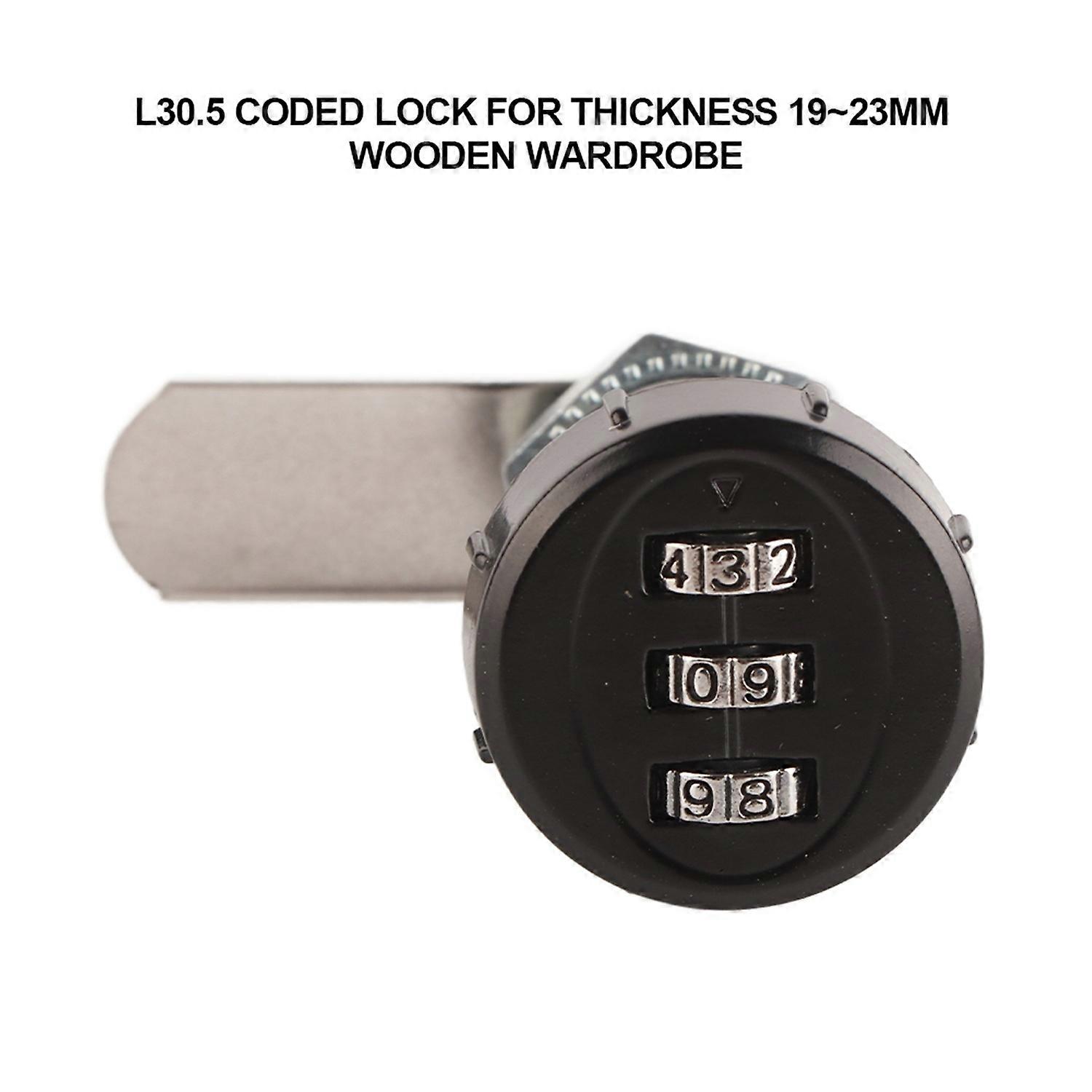 3 Digit Code Combination Cam Cabinet Zinc Alloy Password Security Coded Lock L 30.5
