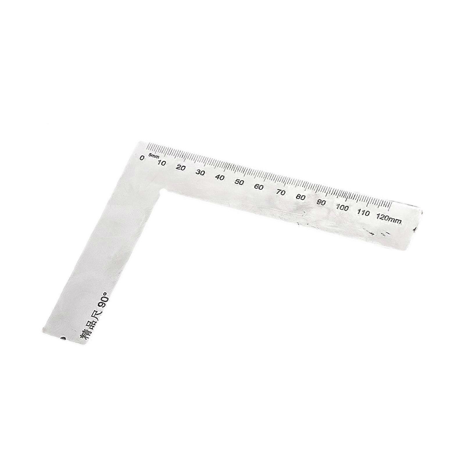 Profession Stainless Steel Angled Finders Ruler Tool Measuring Device Double 45/90 Degree Scale Durability Construction Multicolor