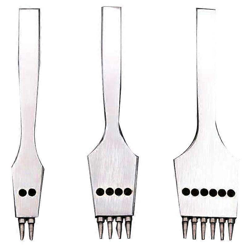 3Pcs 4mm Leather Craft Round Hole Leather Puncher Tool/Set