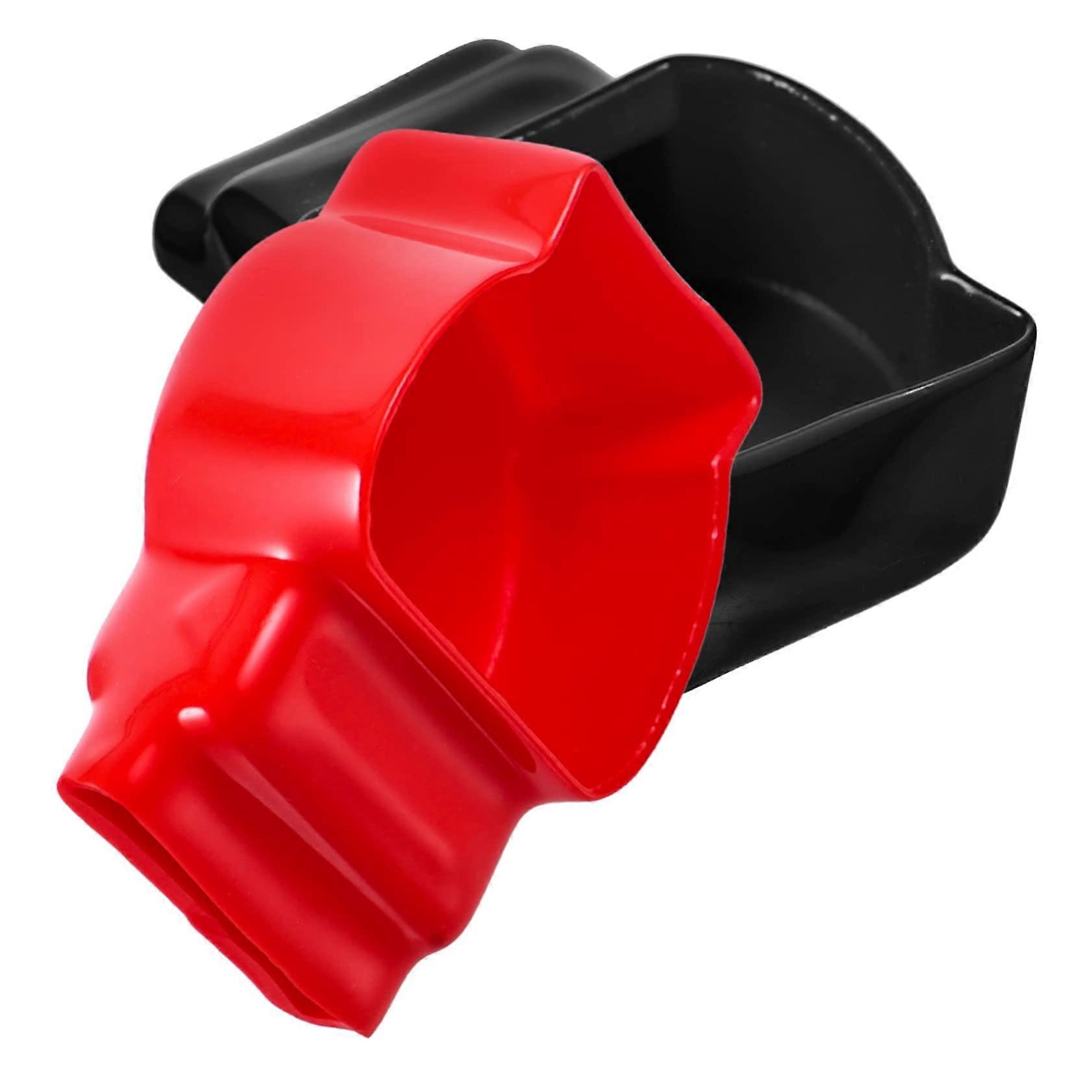 Battery Terminal Covers 2 Pcs Insulated Caps For Automotive And Boat Use Soft Flame Retardant Material Protects Circuits