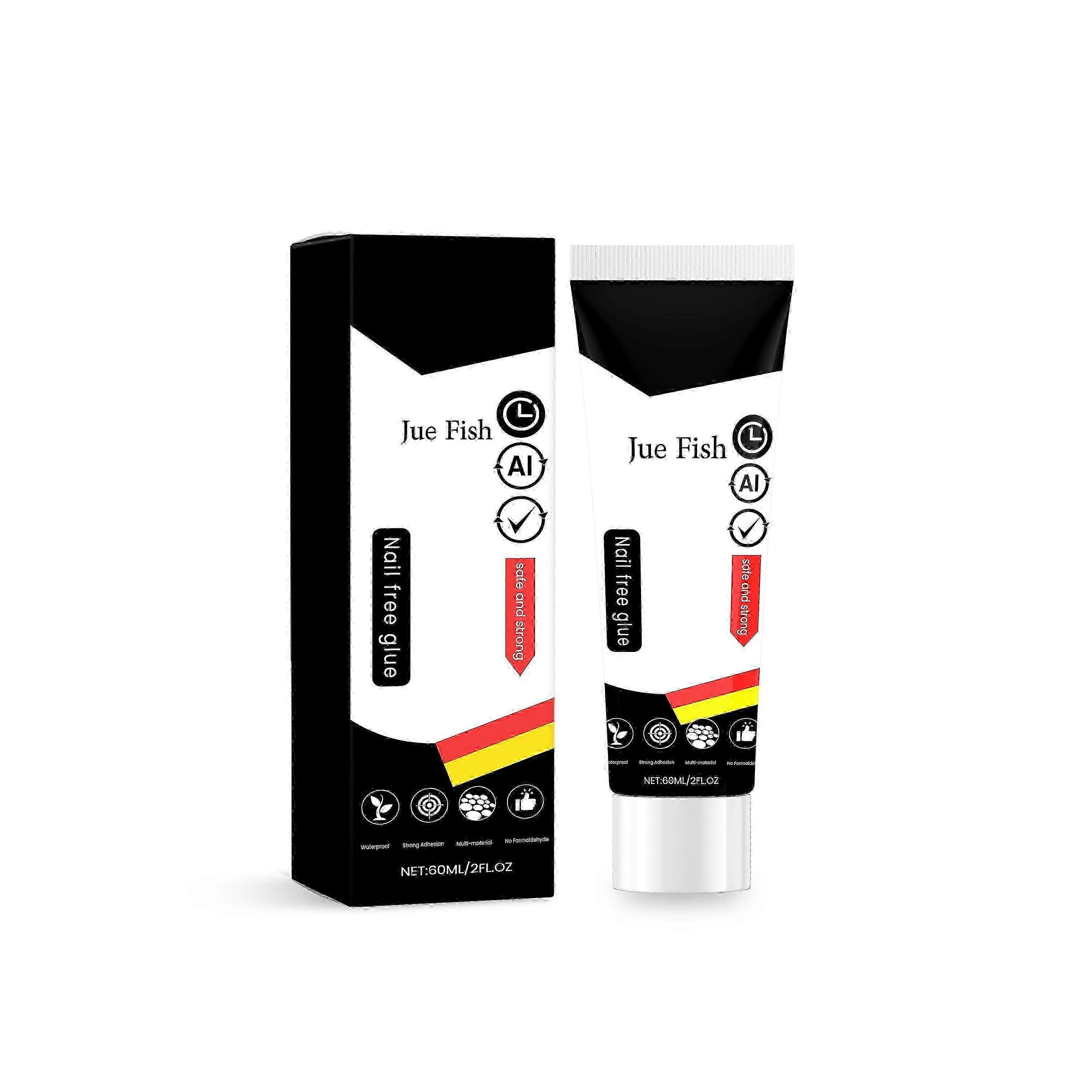 木材&セラミックス用速乾性ネイルフリー接着剤 - 使いやすく、穴あけ不要、60ml