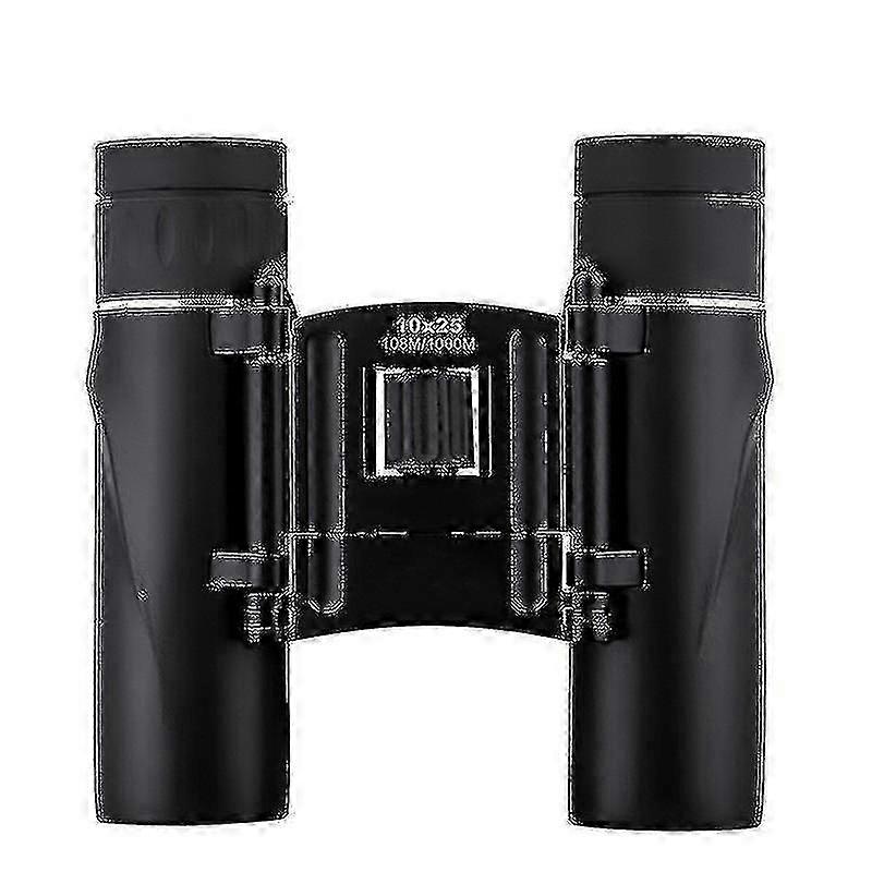 Binoculars Compact, 10x25 Small And Lightweight, Rubber Shell Touching, Mini Pocket Foldin