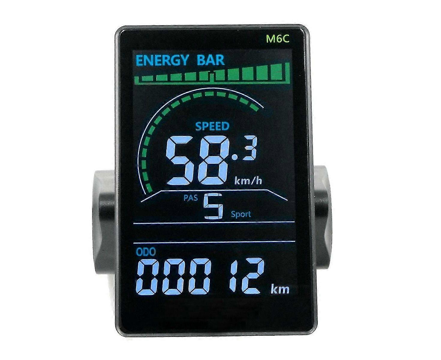 M6c Electric Bike Lcd Display Meter 24v 36v 48v 60v E Scooter Lcd Panel Color Screen With Usb For M