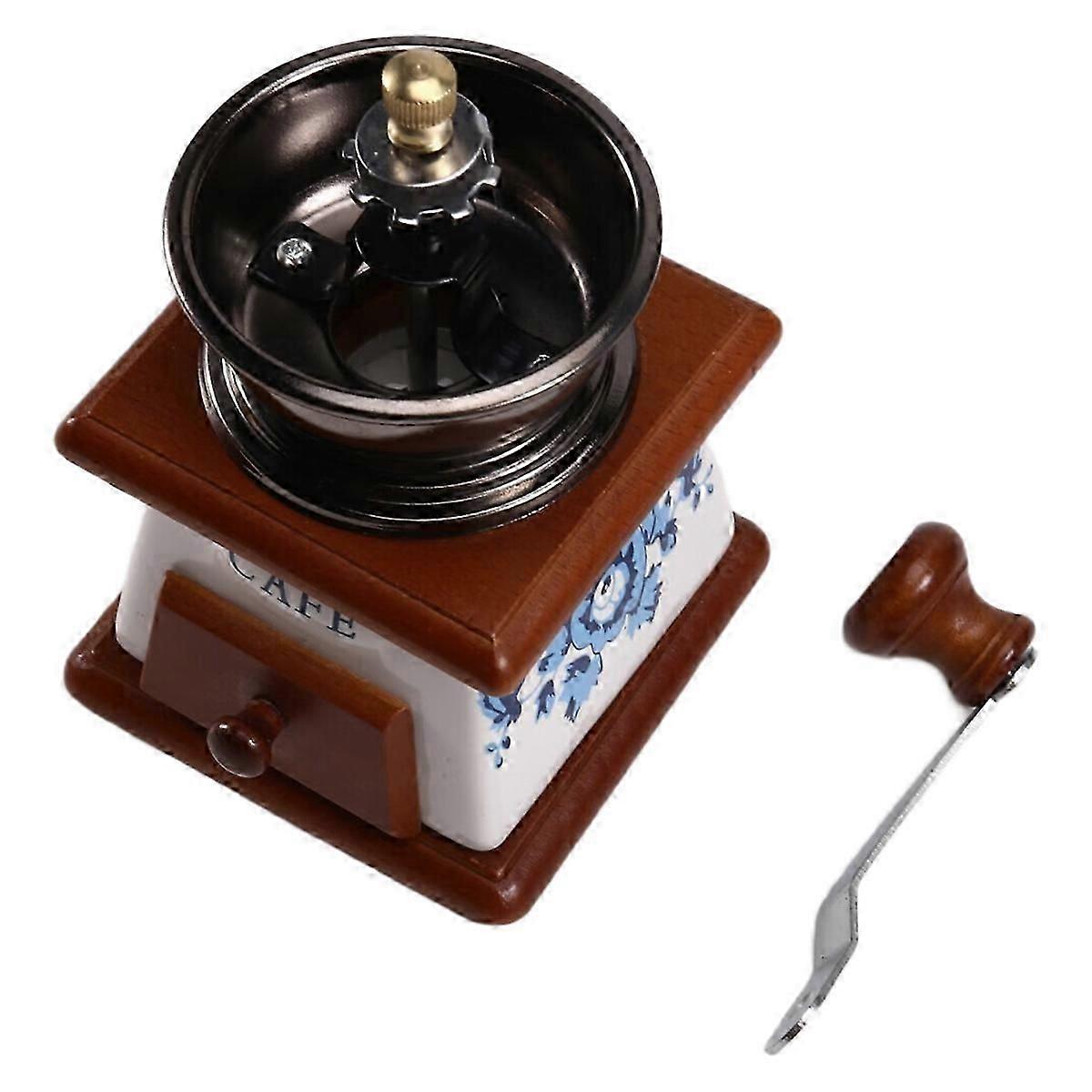 Vintage Manual Coffee Grinder,Espresso Bean Mill with Ceramic Core,
