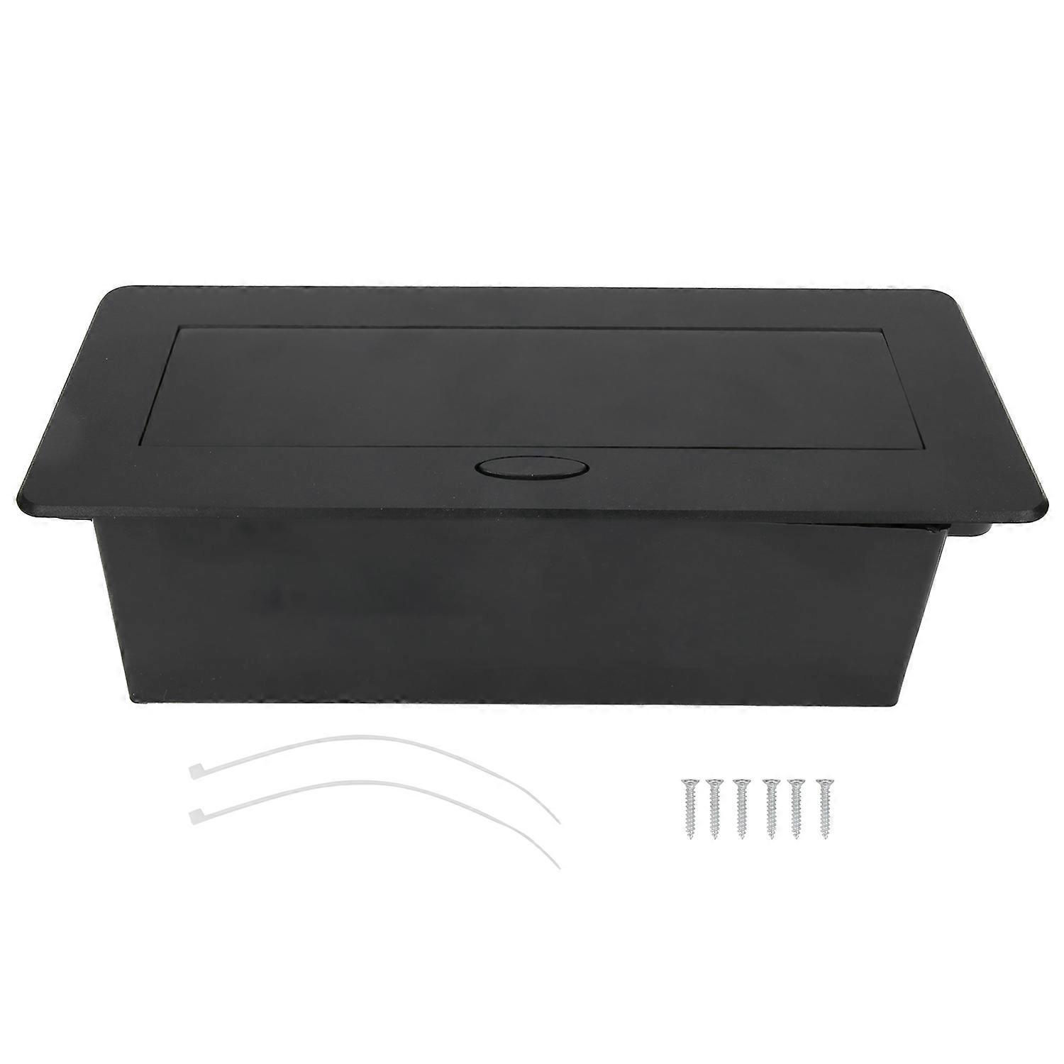 Dual Power Socket Desk Embedded Dual‑USB with Slow‑Bounce Damping 16A