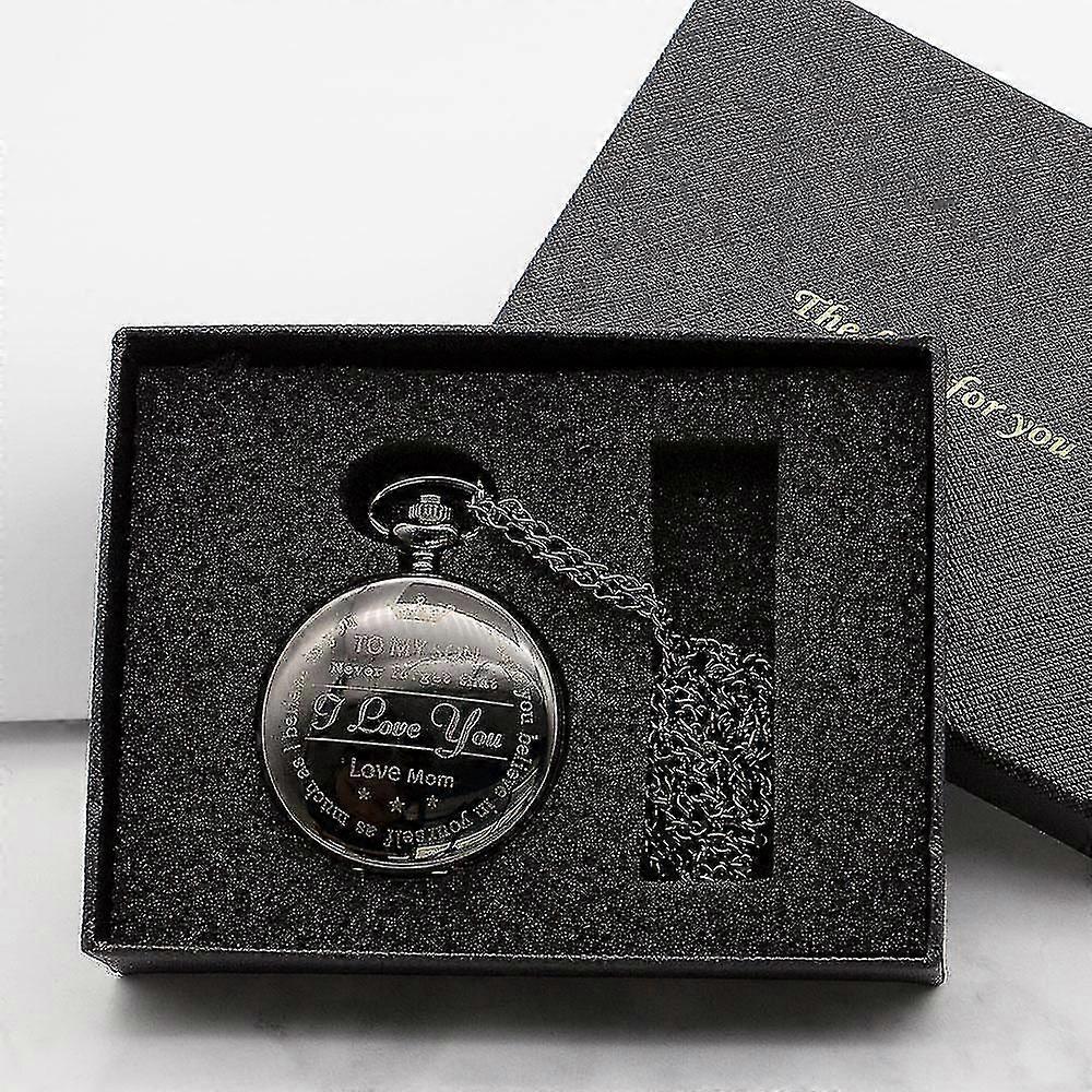 Kvartsitaskukelloketju pojalle kaulakoru fob kellot