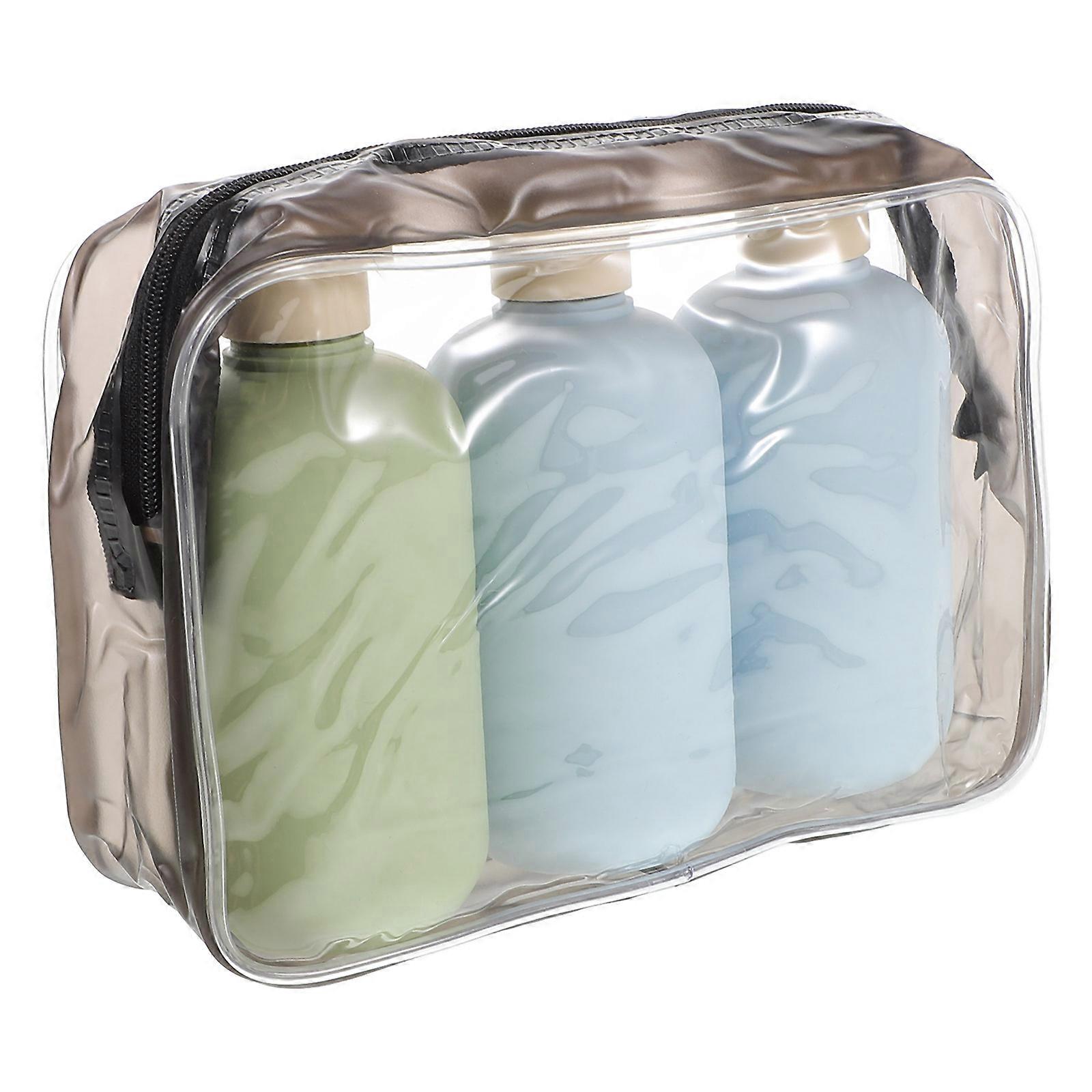 Refillable Shampoo Bottles Lotion Bottle Set for Storage 3Pcs Travel Bottles
