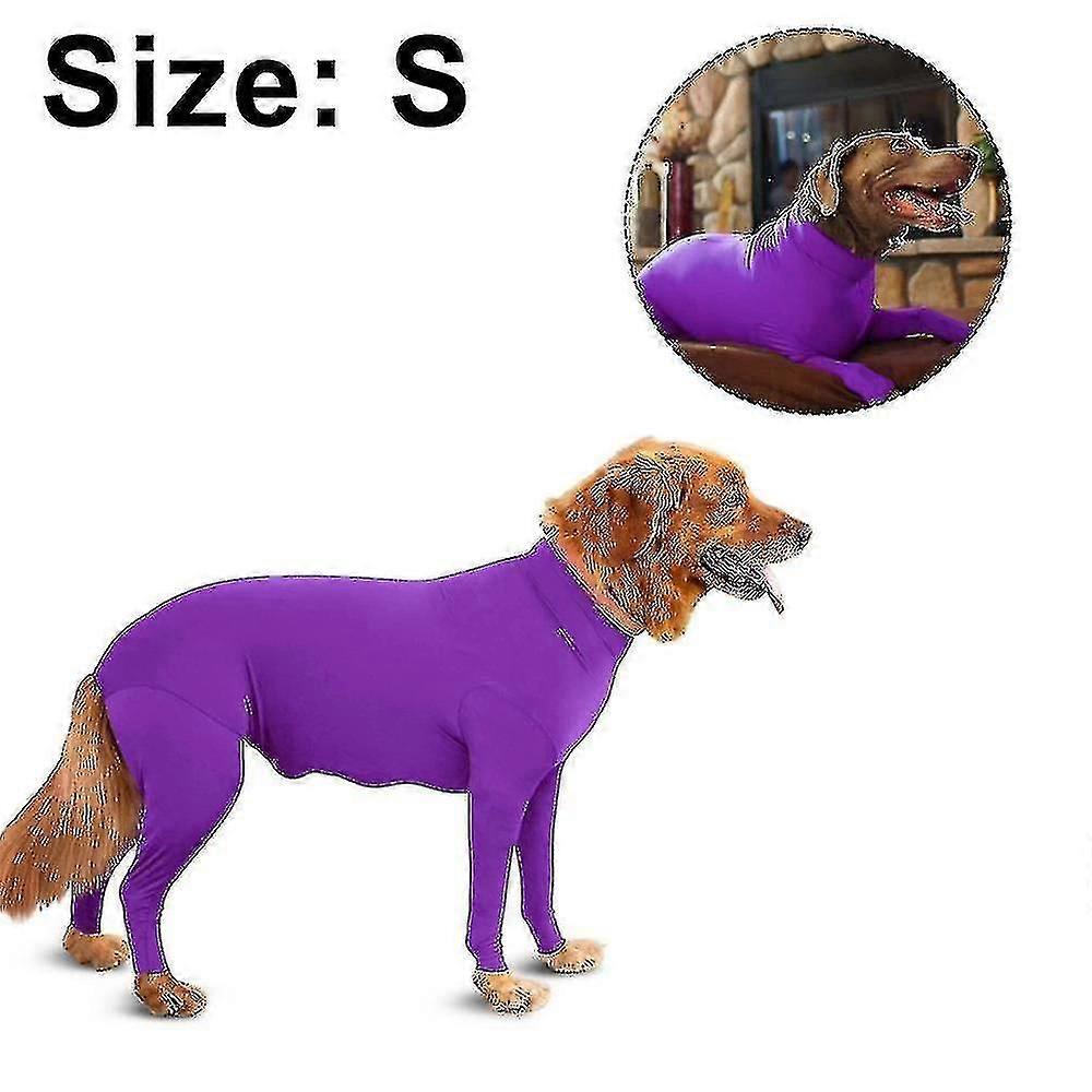 الرياضة الكلب Onesie - سفك شعر الكلب للمنزل ، السيارة ، السفر ، قميص تهدئة القلق ، حماية الأشعة فوق البنفسجية والقراد