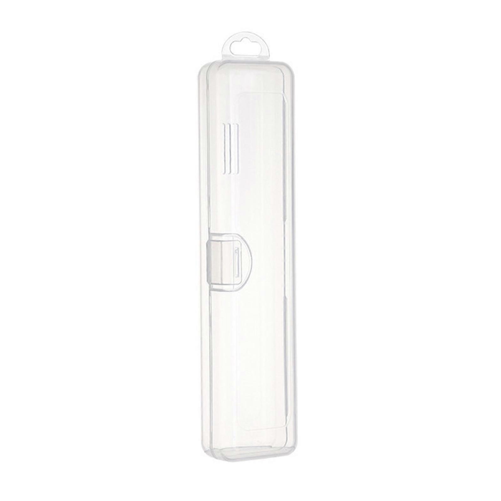 Plastic Toothbrush Container Clear View Cosmetic Organizers Portable Storage Solution for Home and Travel Multicolor