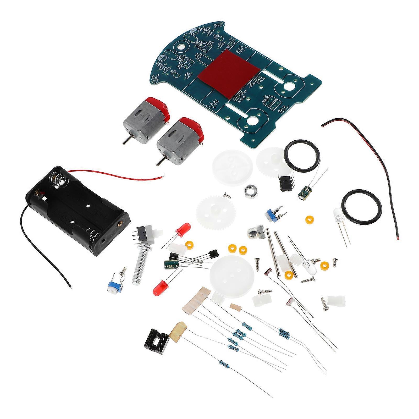 Soldering Learning Robot Car Kit Designed For Beginners In Home DIY Projects Utilizing Intelligent Tracking Technology 1 Set