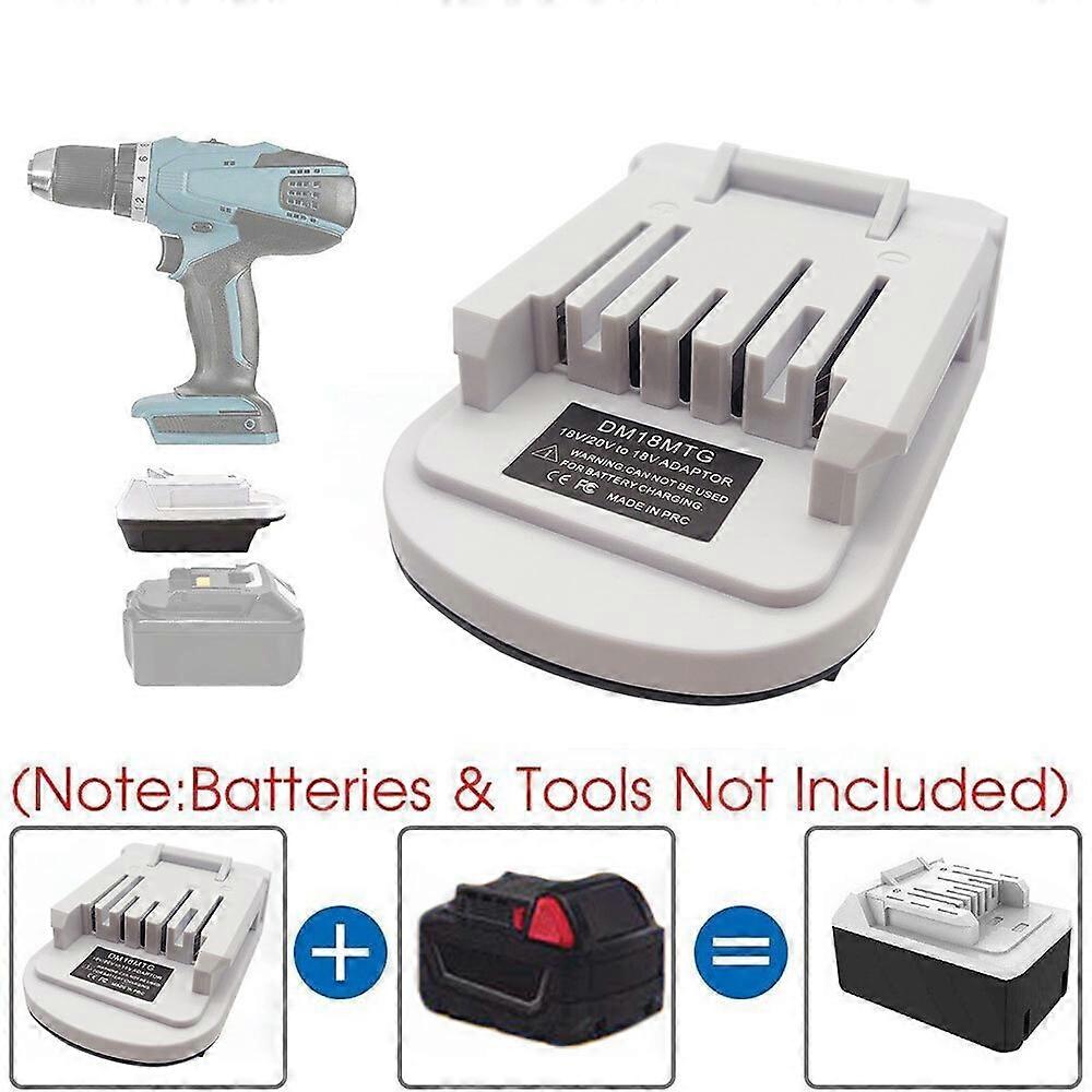 Adapter For Dewalt For Milwaukee 18V Li-ion Battery to For Makita G series Tool
