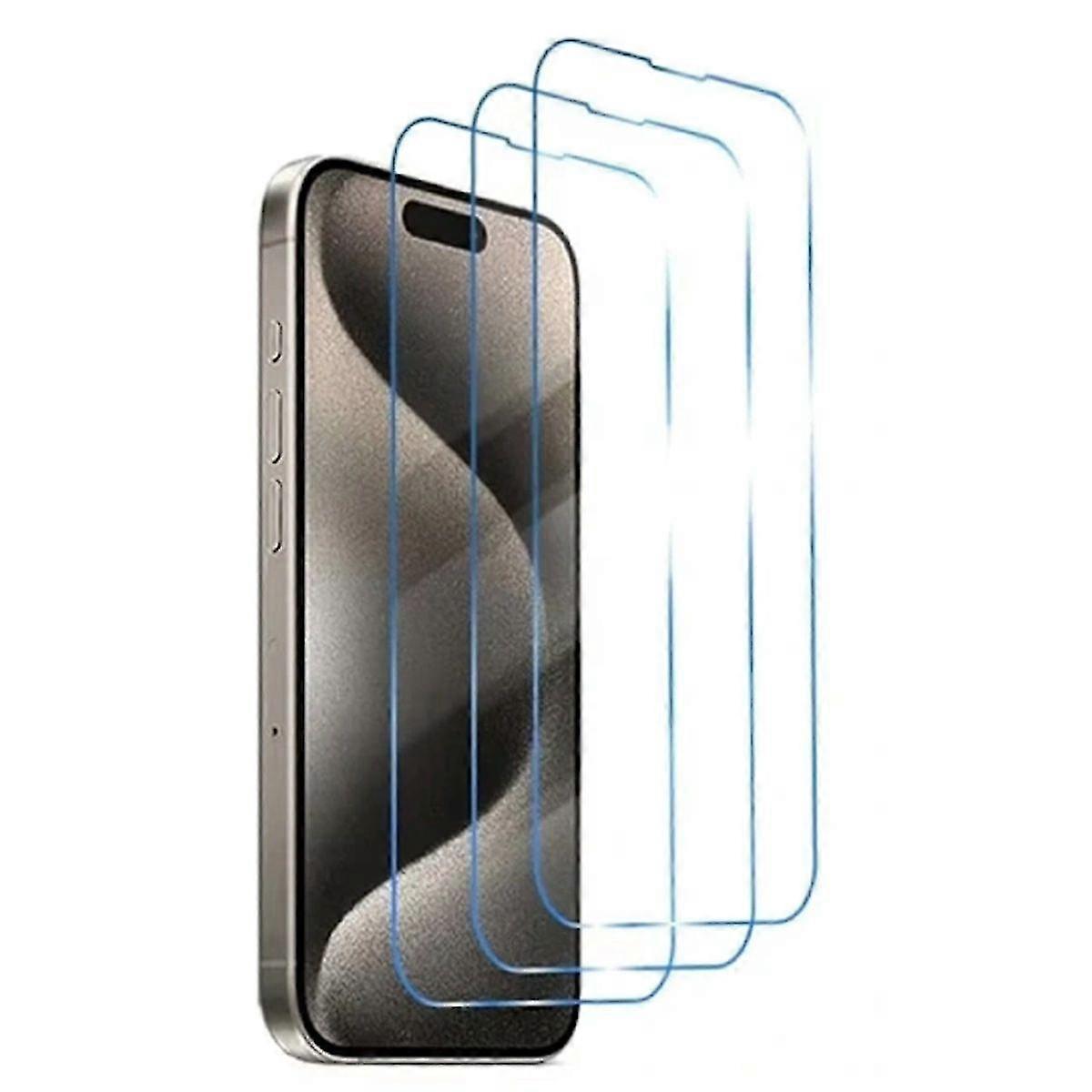 2025 3-Pack iPhone 16 Pro Tempered Glass - Screen Protector Transparent iPhone 16 Pro