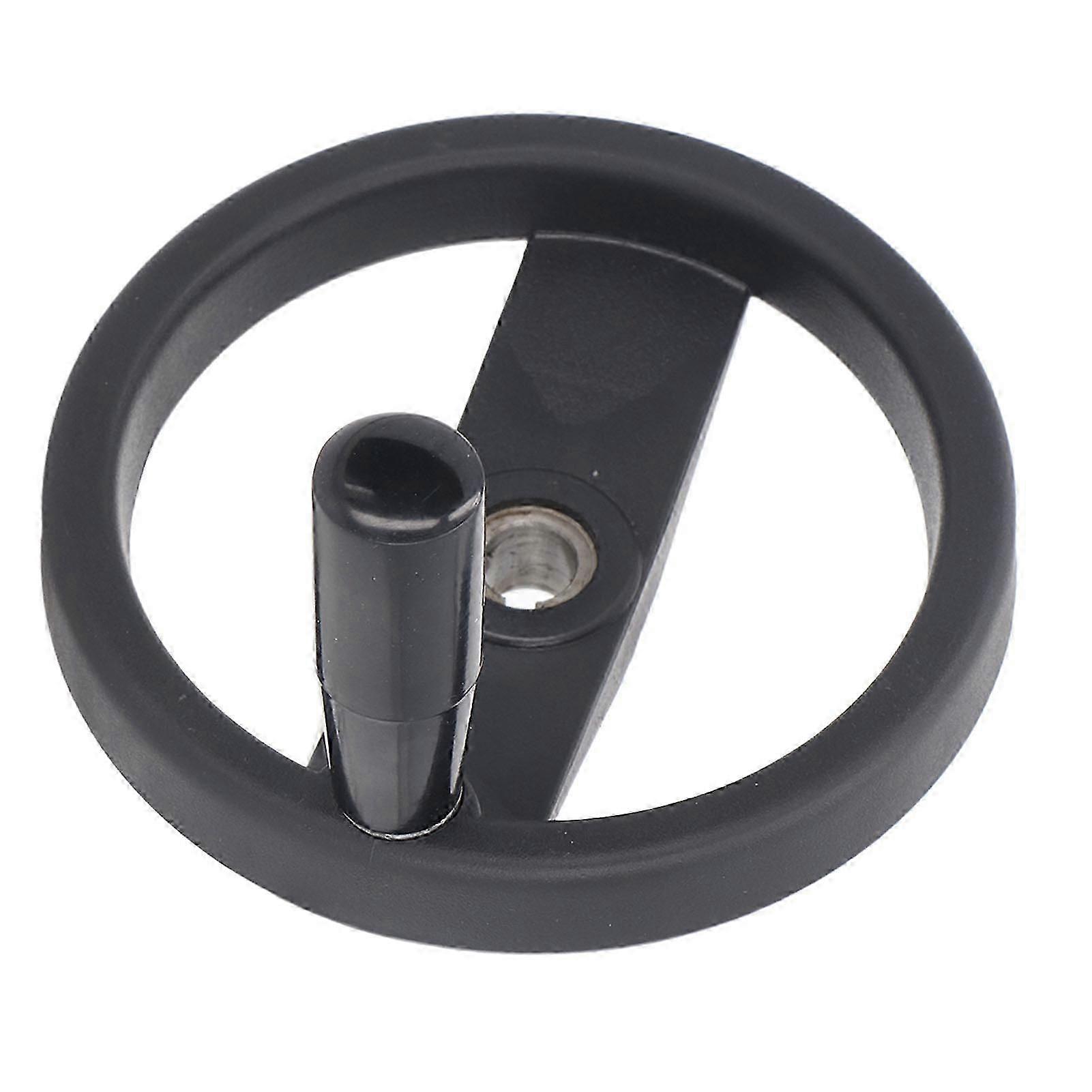 Hand Wheel 16mm Center Hole 160mm Outer Diameter with Revolving Handle 2 Spoked Lathe Milling Machine Grinder Handwheel