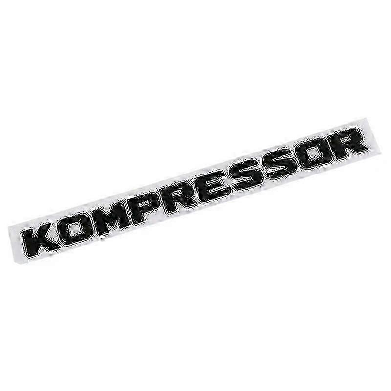 3d ABS Kompressor Logo Letters Car Trunk Emblem For C E SLK 230 200 C230 C180 C200 Kompressor Stick