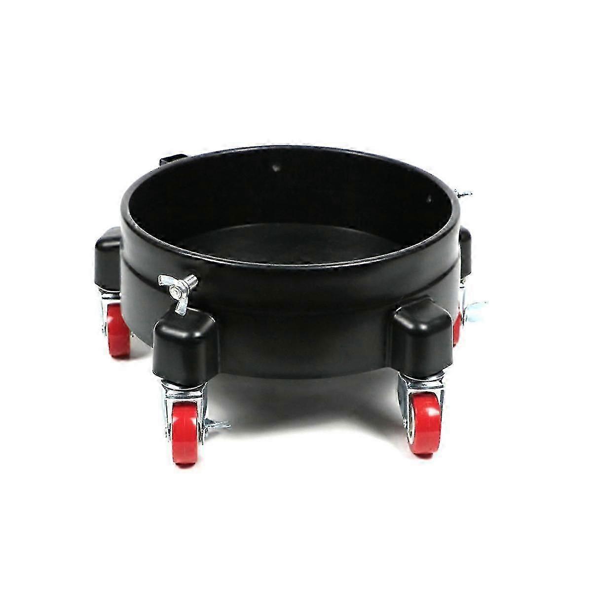 11.5 Inch Bucket Easy Removable Rolling Bucket 5 Roll Swivel Casters To Move Turning Black