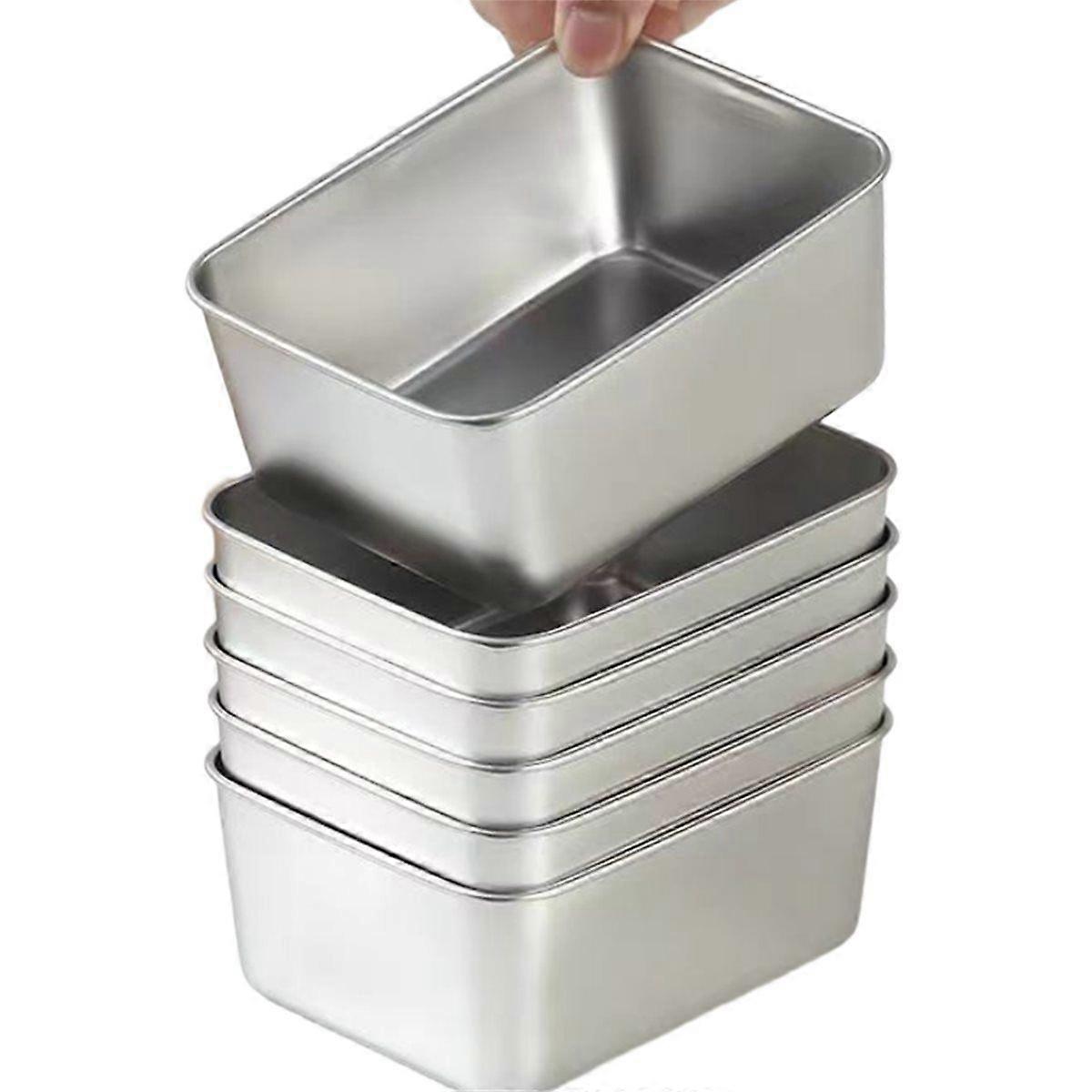 Stainless Steel Food Storage Containers Set with Lids - Leakproof, Stackable & Reusable for Camping,