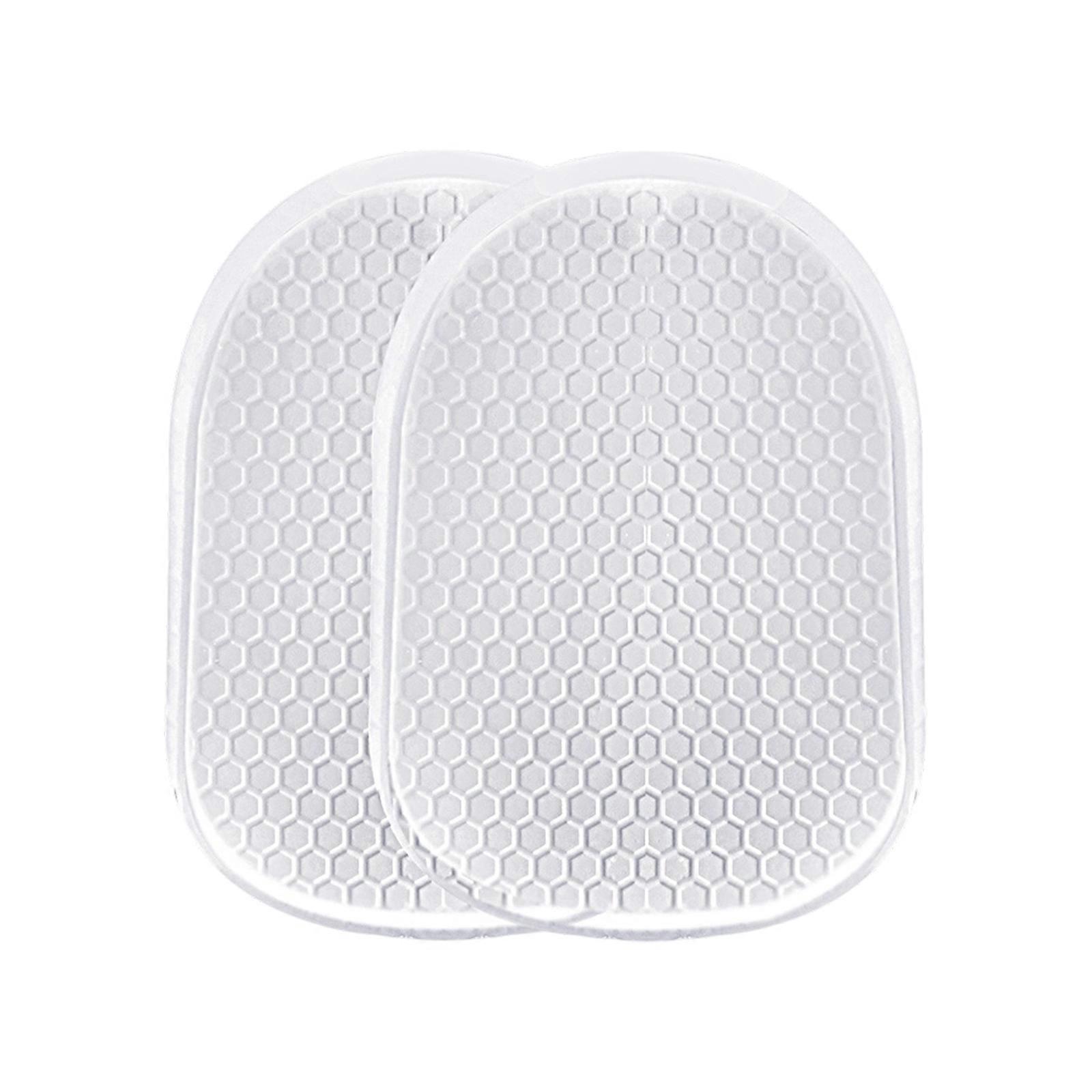 Breathable Adhesive Shoe Insoles Pad Shock Absorption Anti Slip Heel Cushion For Daily Running Walking Standing  Transparent color 1.5cm