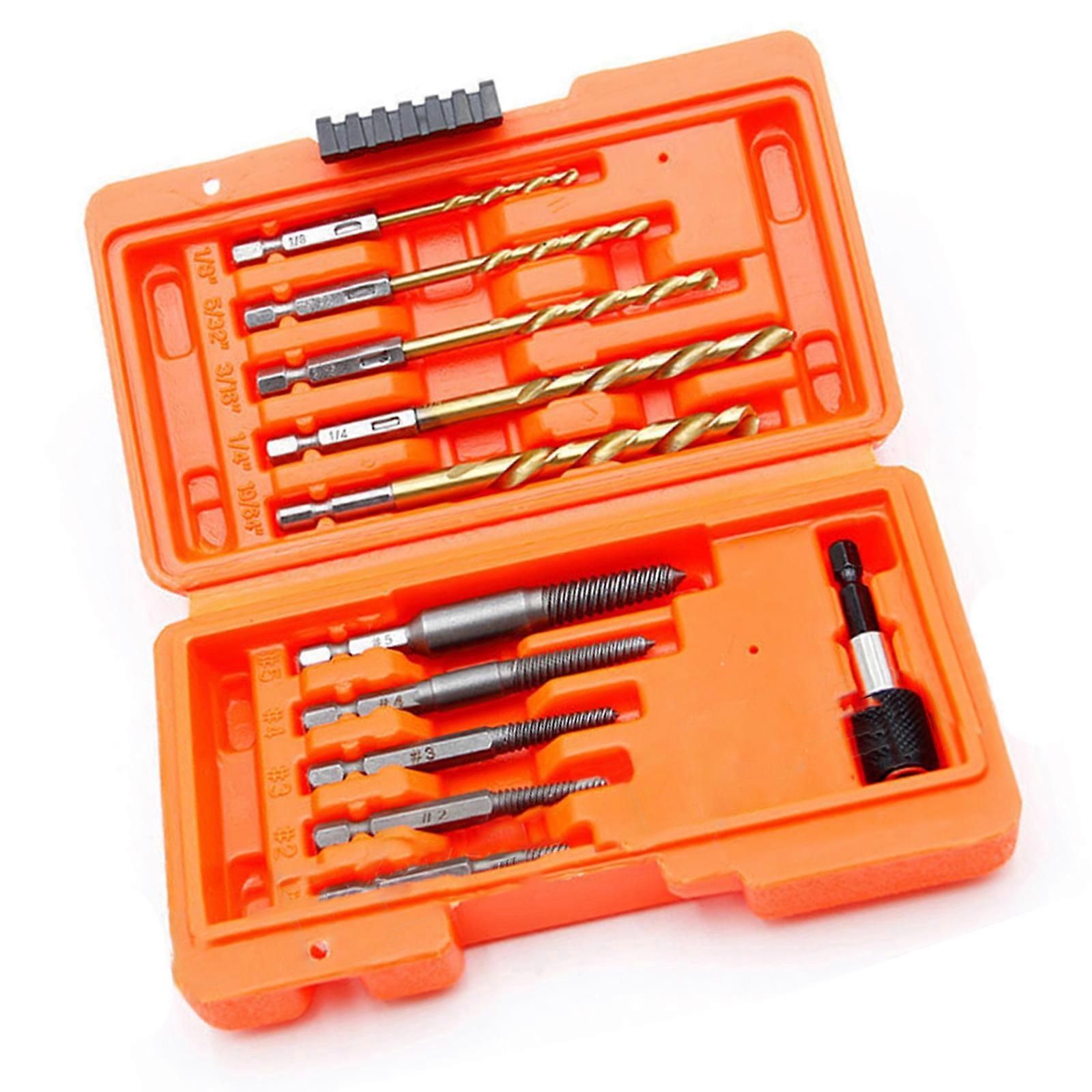 Screw Extractor Set, Left Hand Drill Bit Set Easy Out Bolt Extractor Set Stripped Bolt Remover for Broken Rusted Nuts Multicolor
