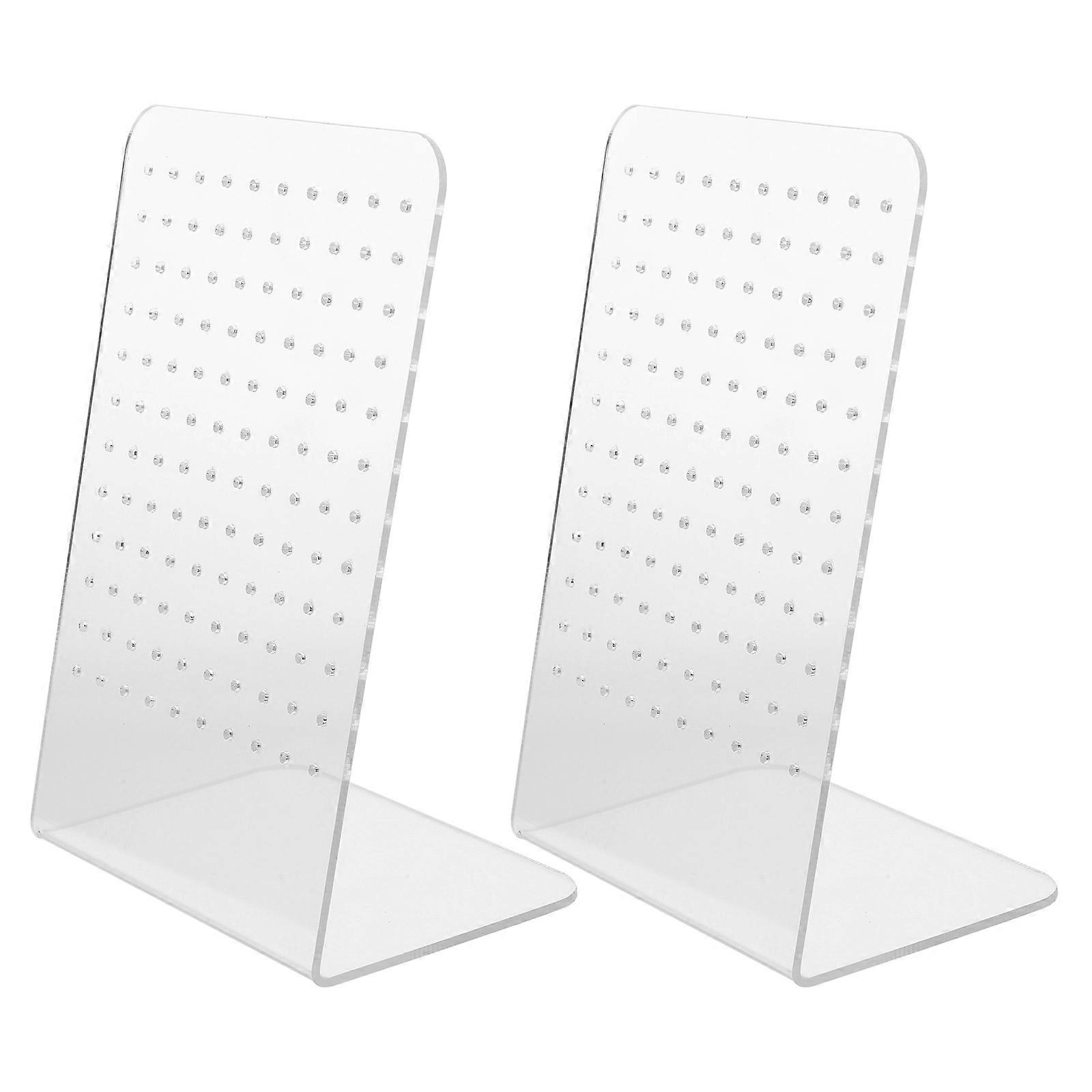 Acrylic Earrings Storage Rack for Storage Use with 2Pcs Display Stand